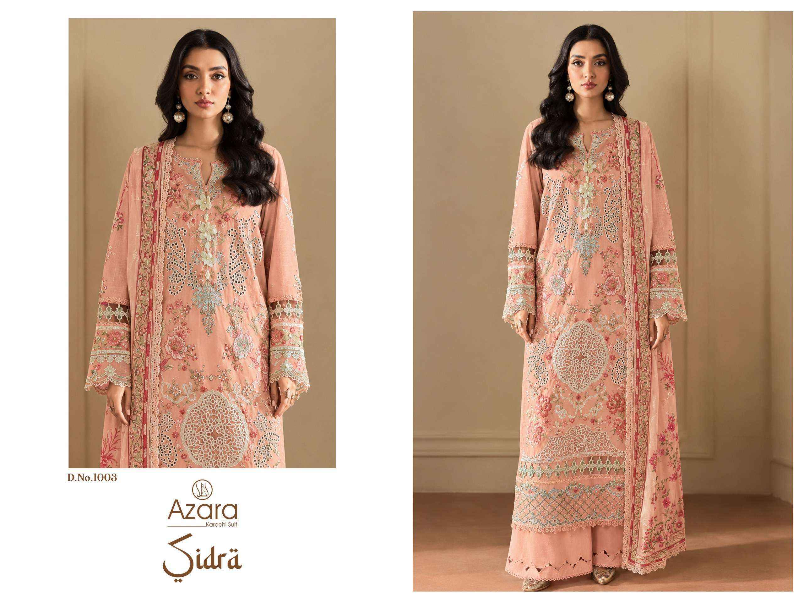 Radhika Fashion Azara Sidra Cotton Dress Material 8 pcs Catalogue
