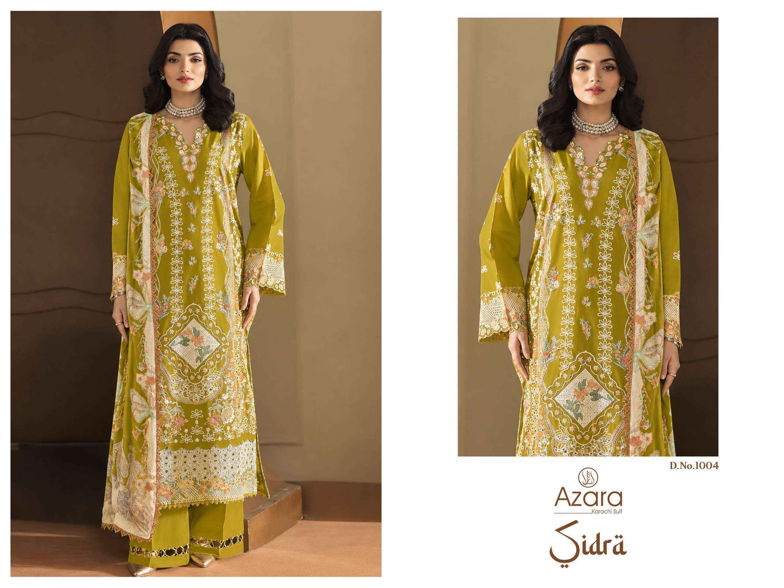 Radhika Fashion Azara Sidra Cotton Dress Material 8 pcs Catalogue