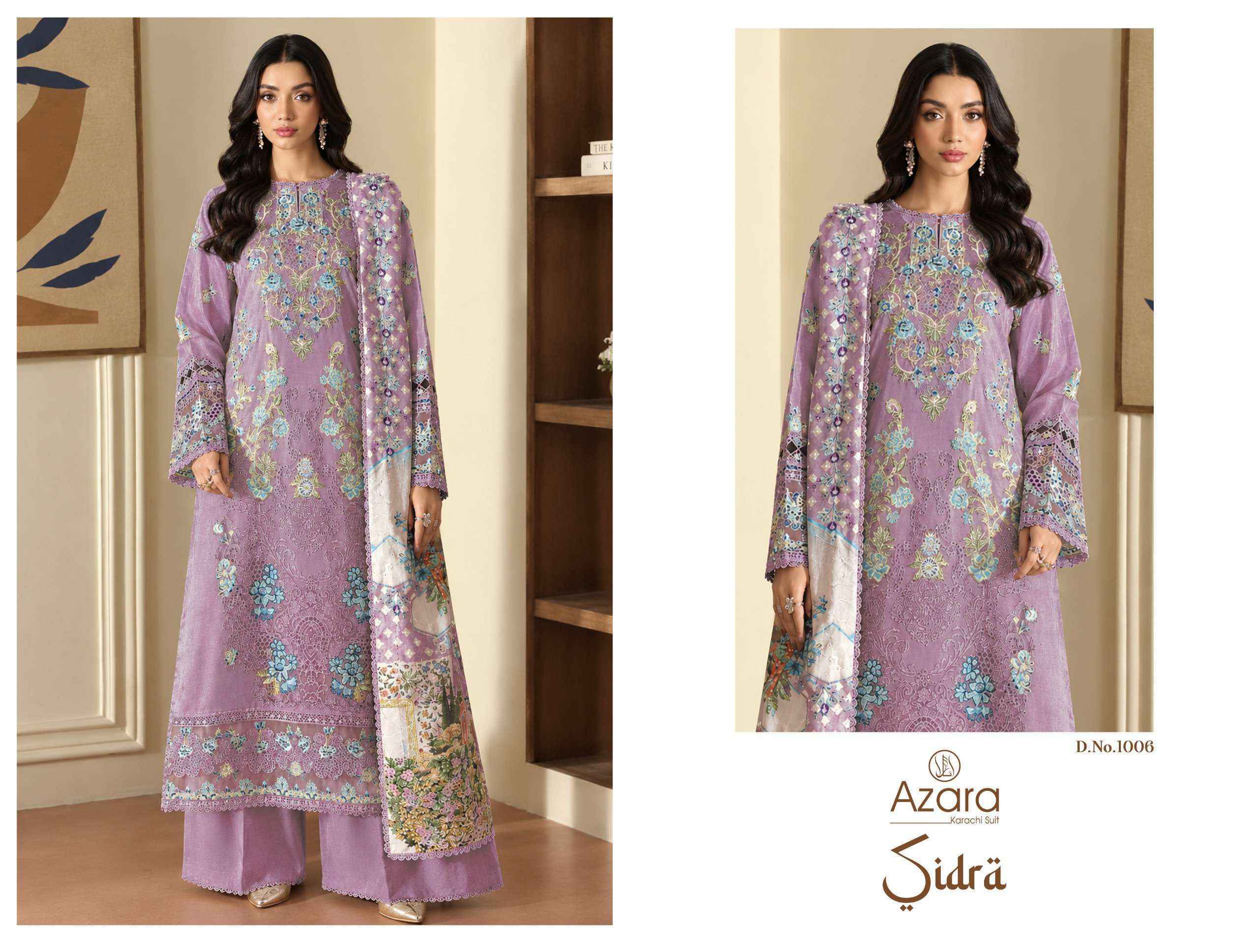 Radhika Fashion Azara Sidra Cotton Dress Material 8 pcs Catalogue