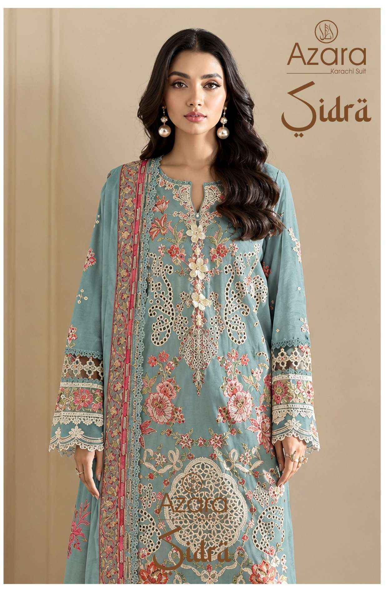 Radhika Fashion Azara Sidra Cotton Dress Material 8 pcs Catalogue