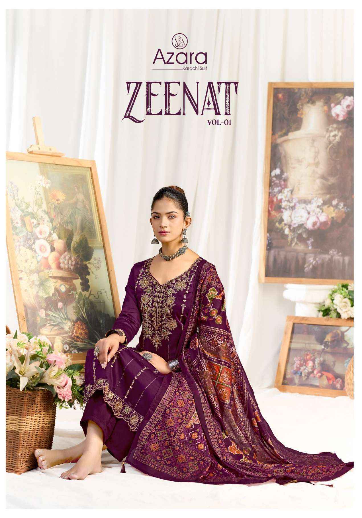 Radhika Fashion Azara Zeenat Jam Cotton Dress Material 6 Pcs Catalog | Surat Wholesale Bazaar