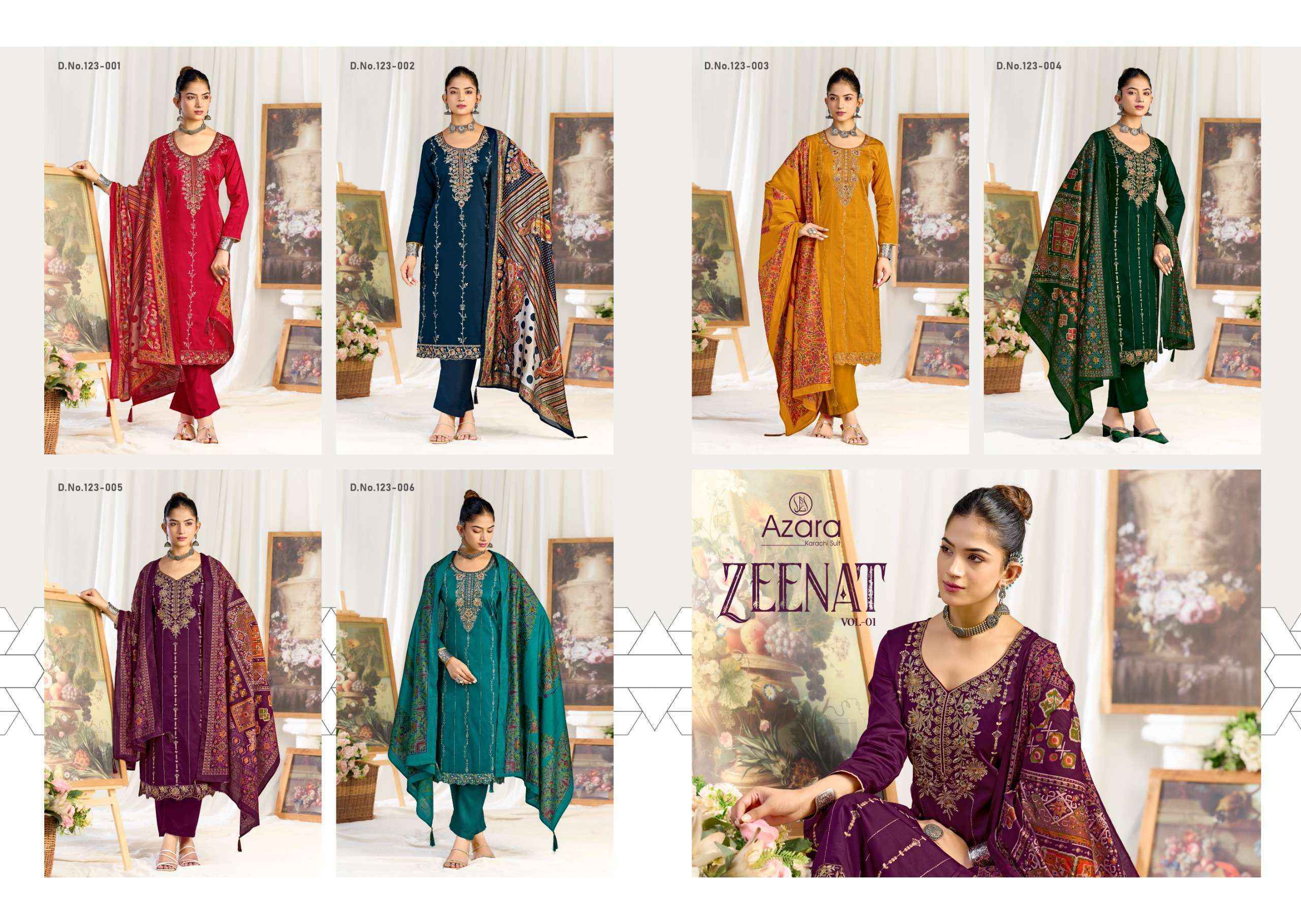 Radhika Fashion Azara Zeenat Jam Cotton Dress Material 6 Pcs Catalog | Surat Wholesale Bazaar