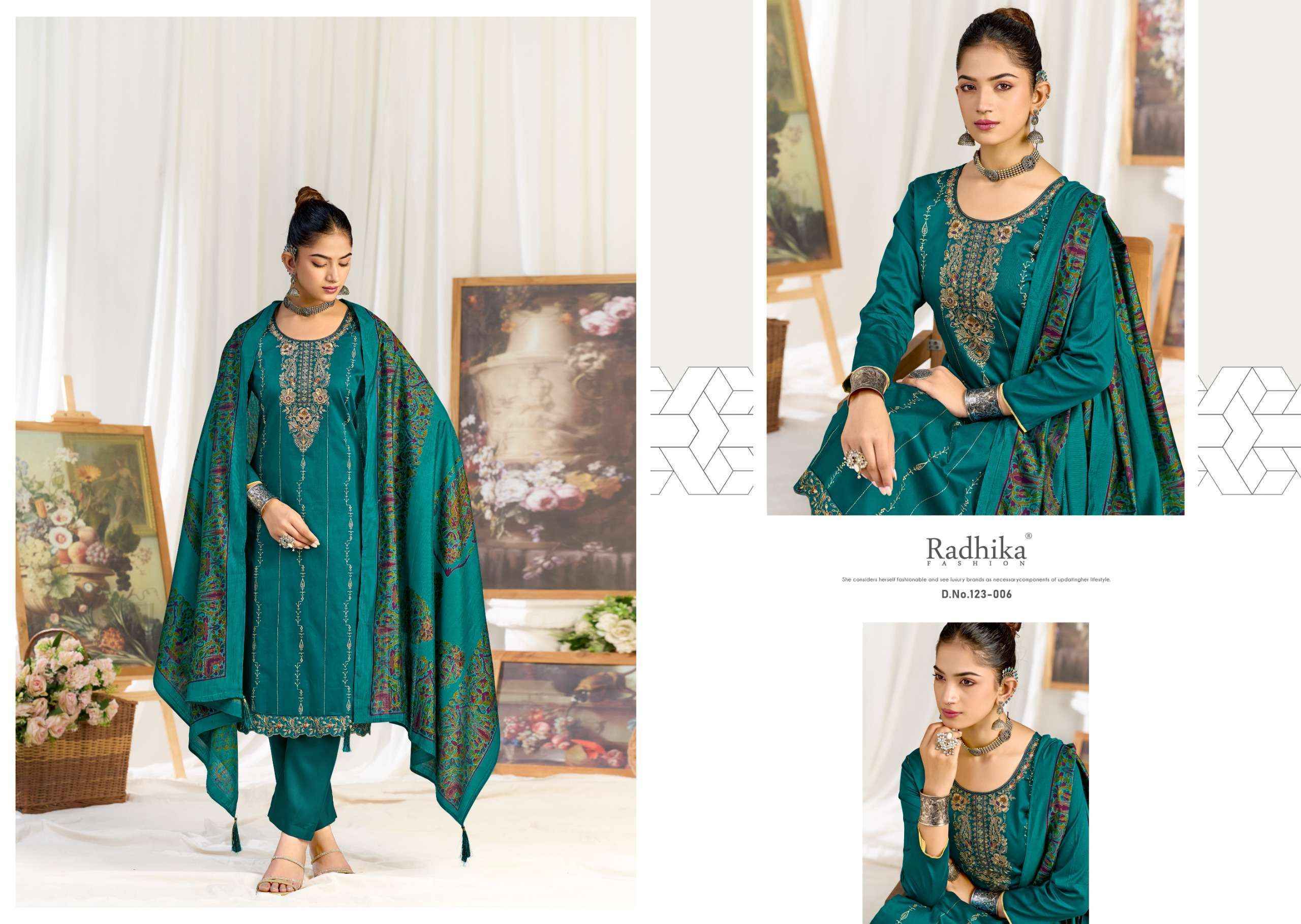 Radhika Fashion Azara Zeenat Jam Cotton Dress Material 6 Pcs Catalog | Surat Wholesale Bazaar