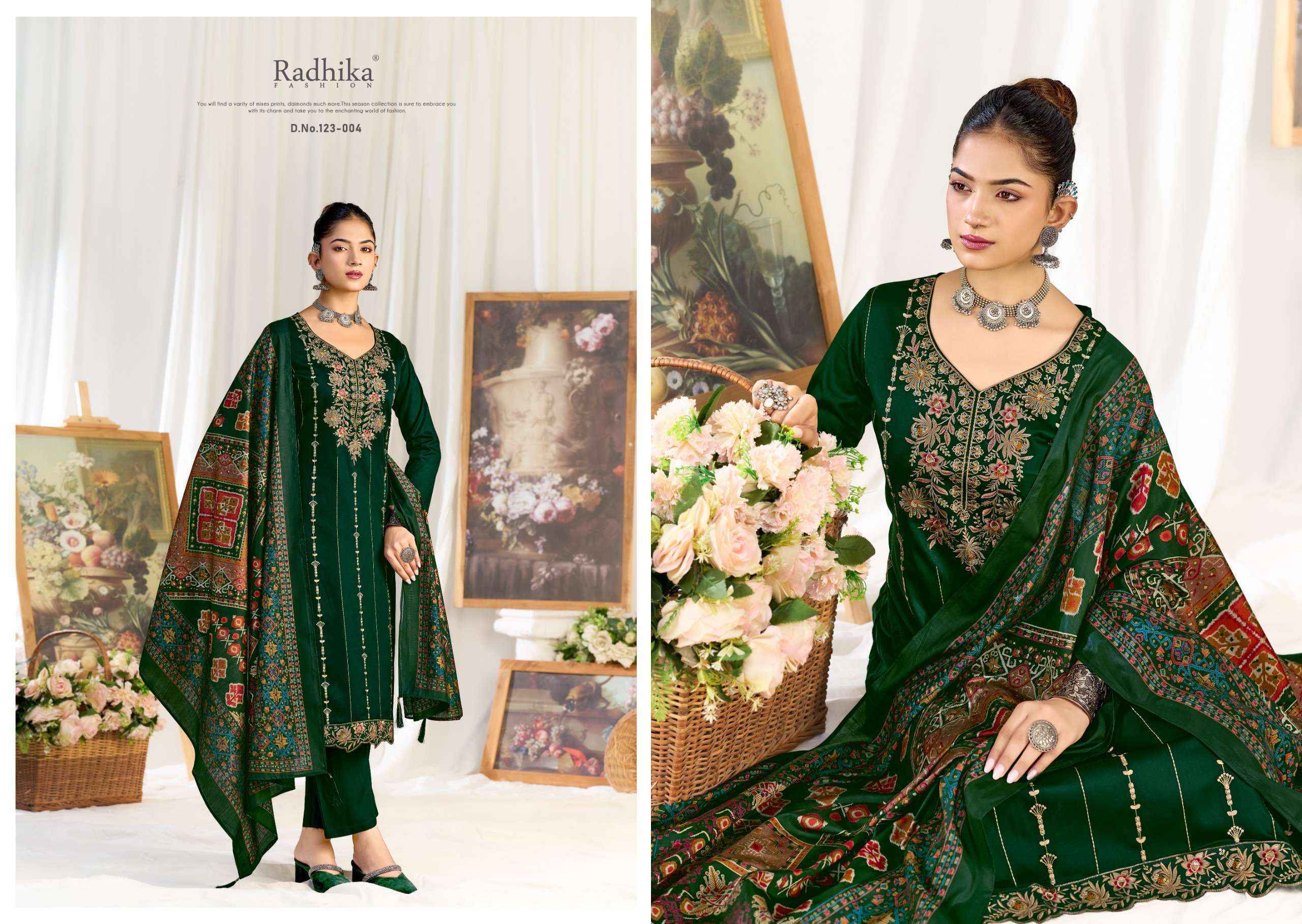 Radhika Fashion Azara Zeenat Jam Cotton Dress Material 6 Pcs Catalog | Surat Wholesale Bazaar