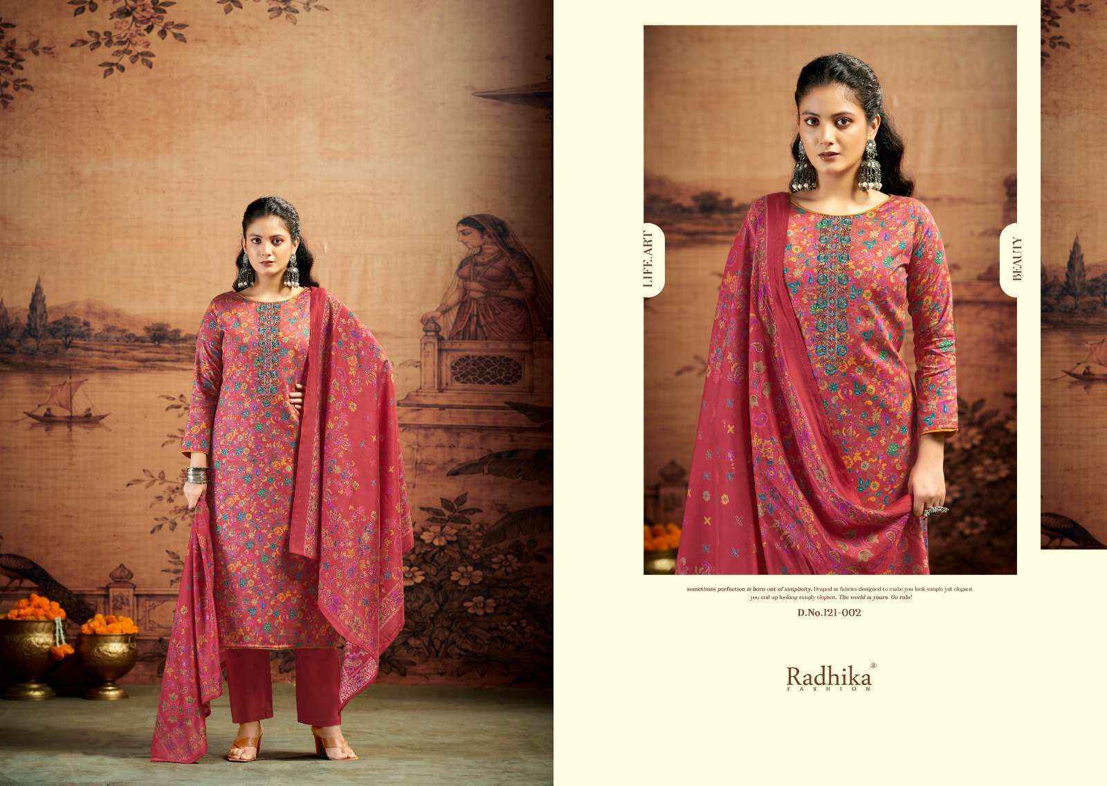 Radhika Fashion Kalki Advance Vol 5 Jam Satin Dress Material 6 pcs Catalog
