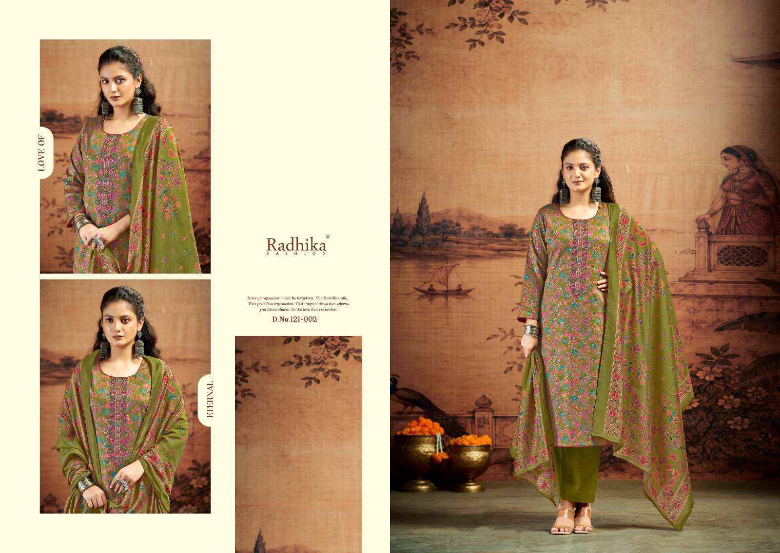 Radhika Fashion Kalki Advance Vol 5 Jam Satin Dress Material 6 pcs Catalog