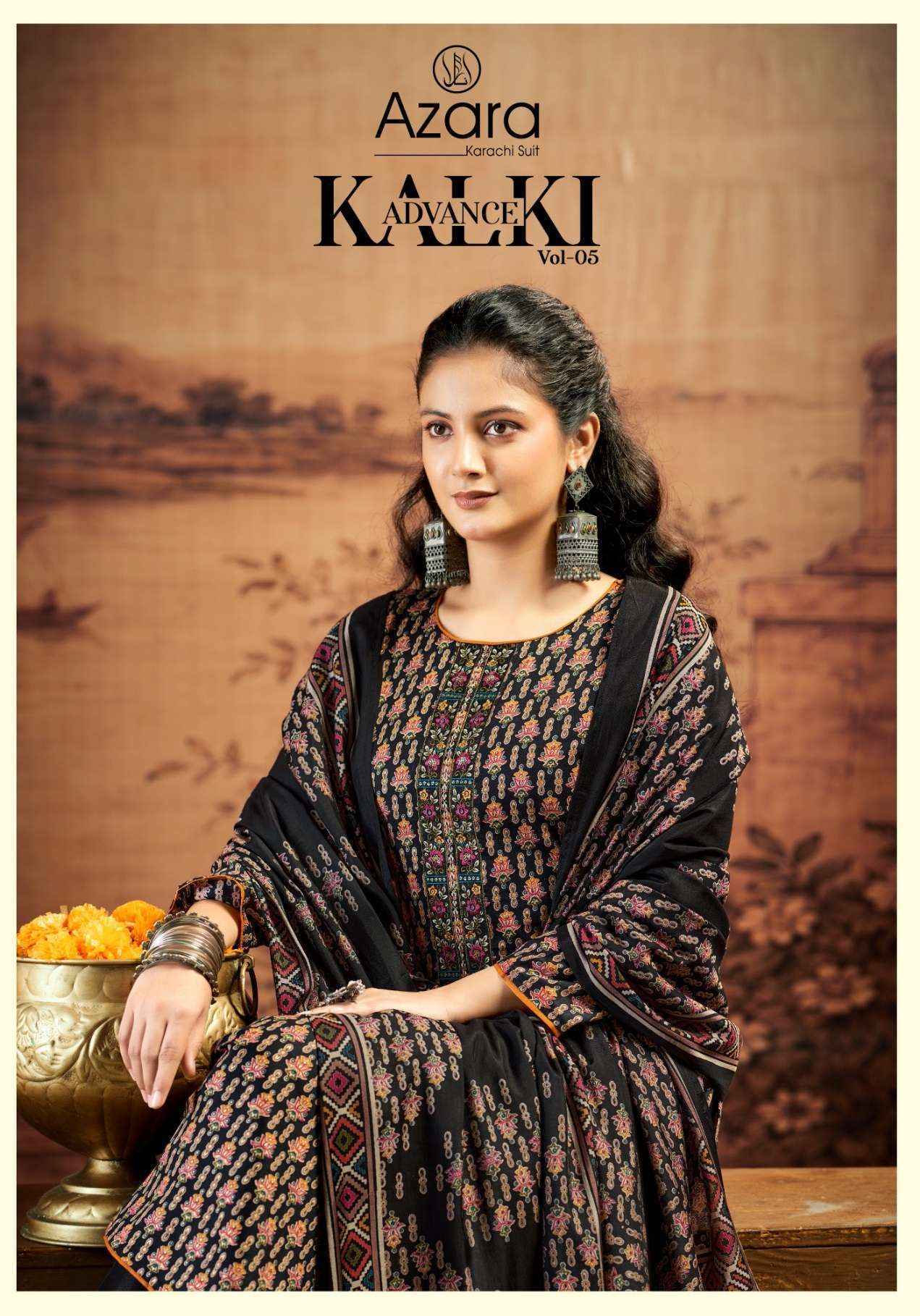 Radhika Fashion Kalki Advance Vol 5 Jam Satin Dress Material 6 pcs Catalog