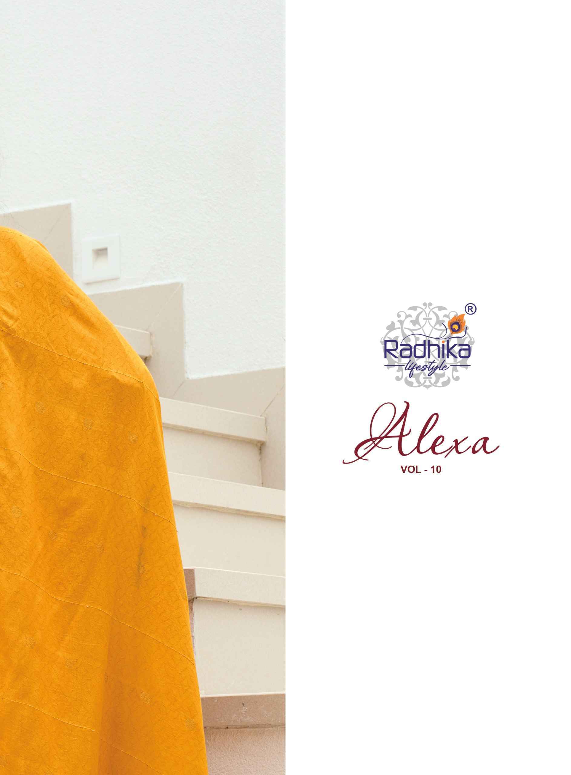 Radhika Lifestyle Alexa Vol 10 Vertican 8 pcs Catalog | factory direct wholesale factory direct wholesale clothing india online