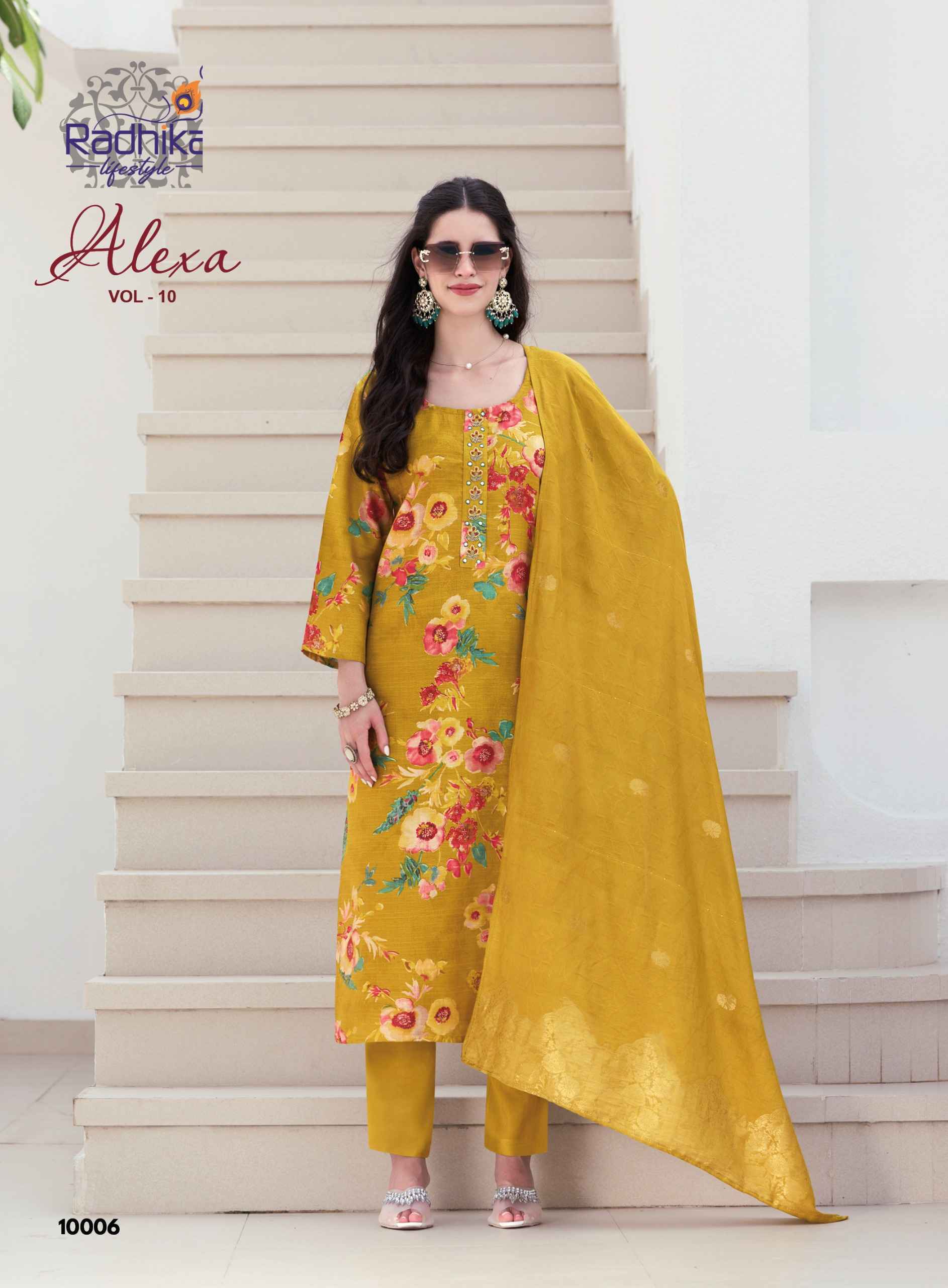 Radhika Lifestyle Alexa Vol 10 Vertican 8 pcs Catalog | factory direct wholesale factory direct wholesale clothing india online