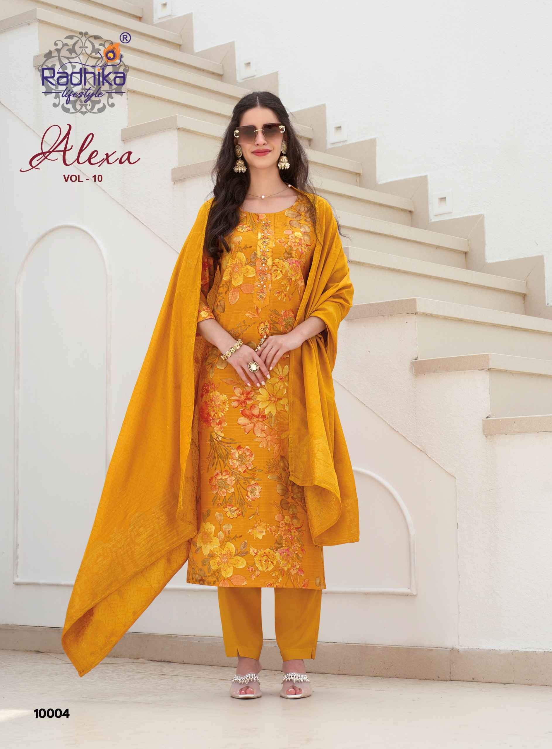 Radhika Lifestyle Alexa Vol 10 Vertican 8 pcs Catalog | factory direct wholesale factory direct wholesale clothing india online