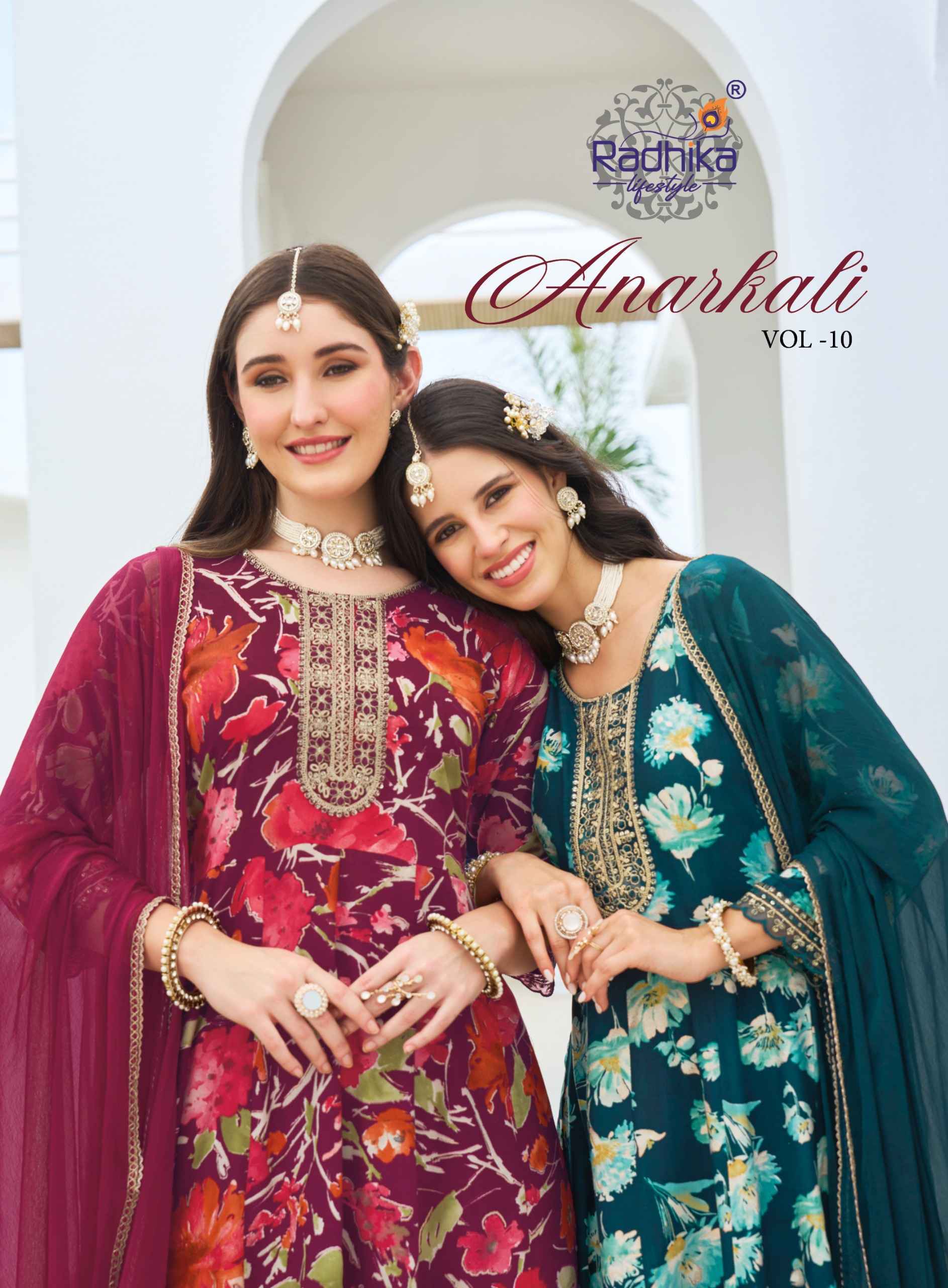 Radhika Lifestyle Anarkali Vol 10 Reyon Kurti Combo 6 pcs Catalog