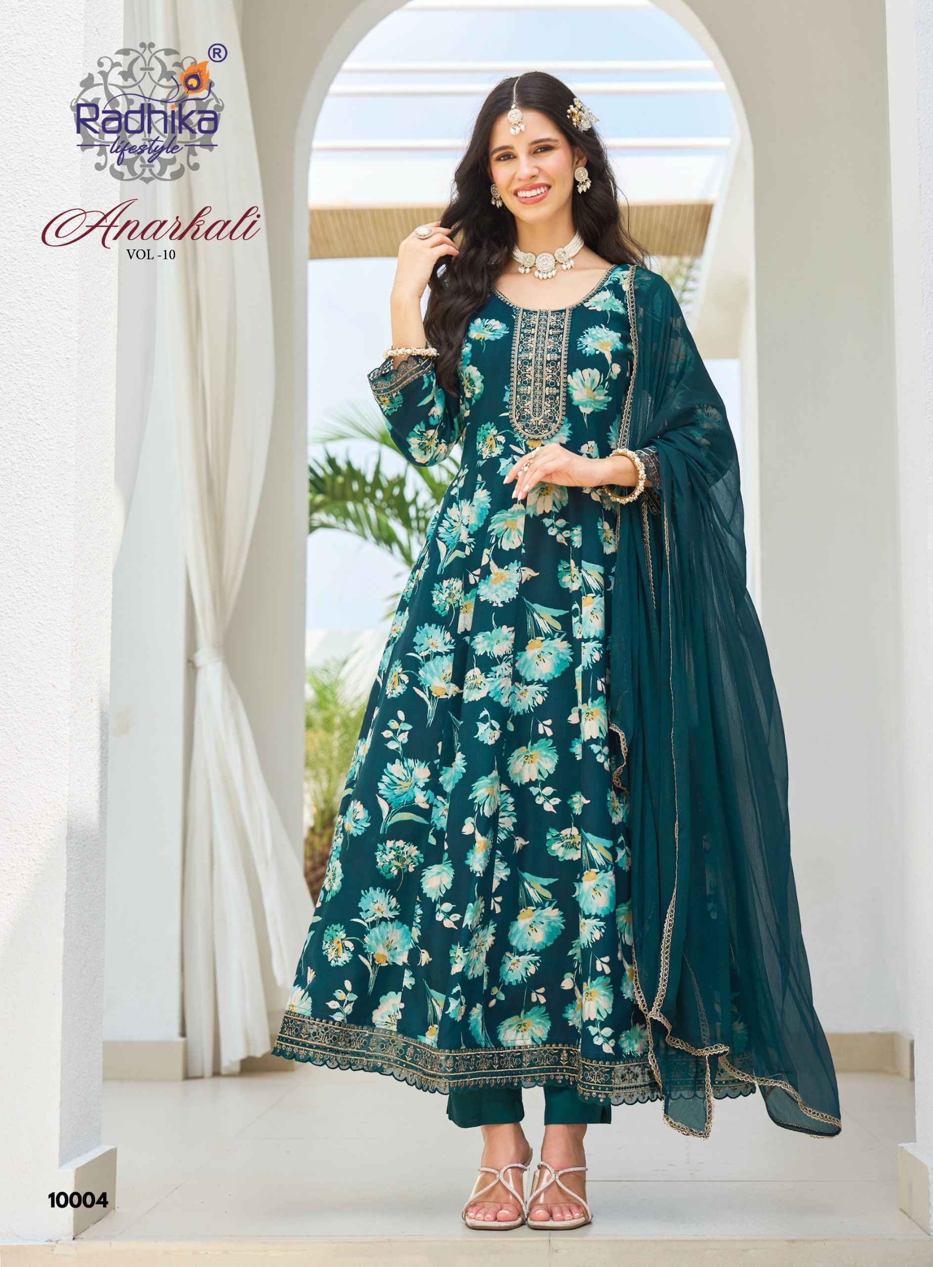 Radhika Lifestyle Anarkali Vol 10 Reyon Kurti Combo 6 pcs Catalog