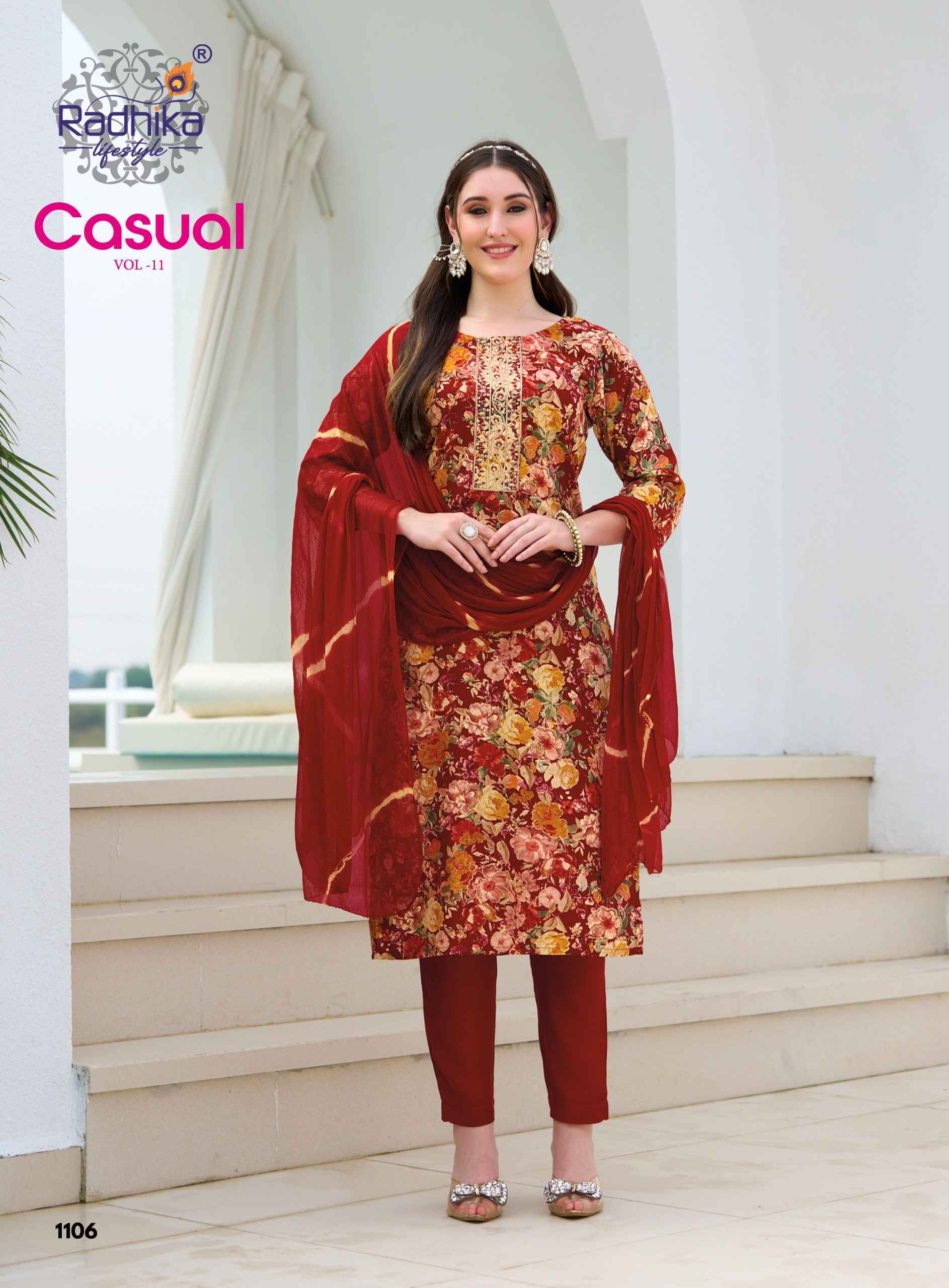 Radhika Lifestyle Casual Vol 11 Readymade Suits 6 pcs Catalog | Wholesale Textile Surat