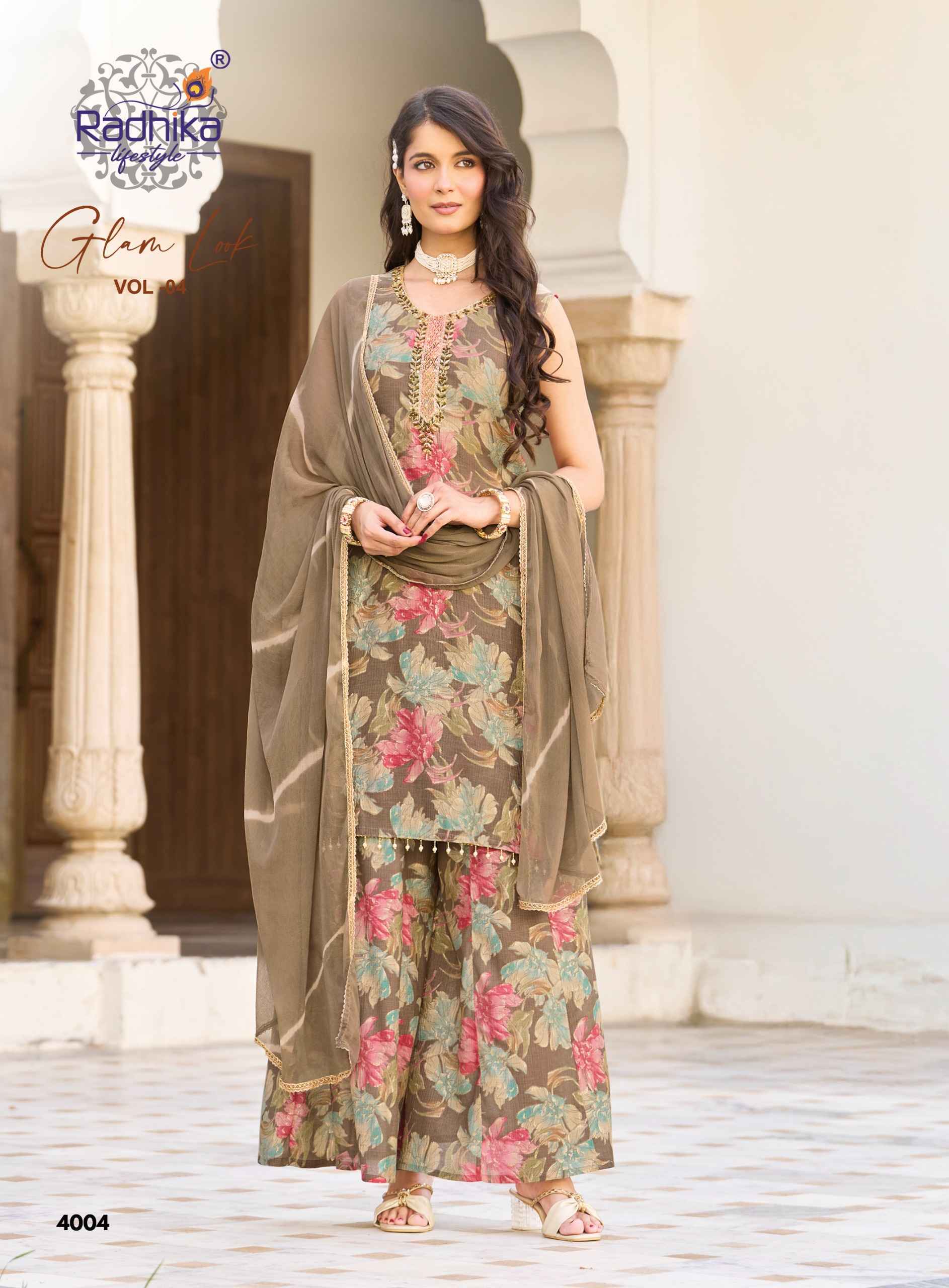 Radhika Lifestyle Glam Look Vol 4 Milano Silk Readymade Suits 6 pcs Catalog