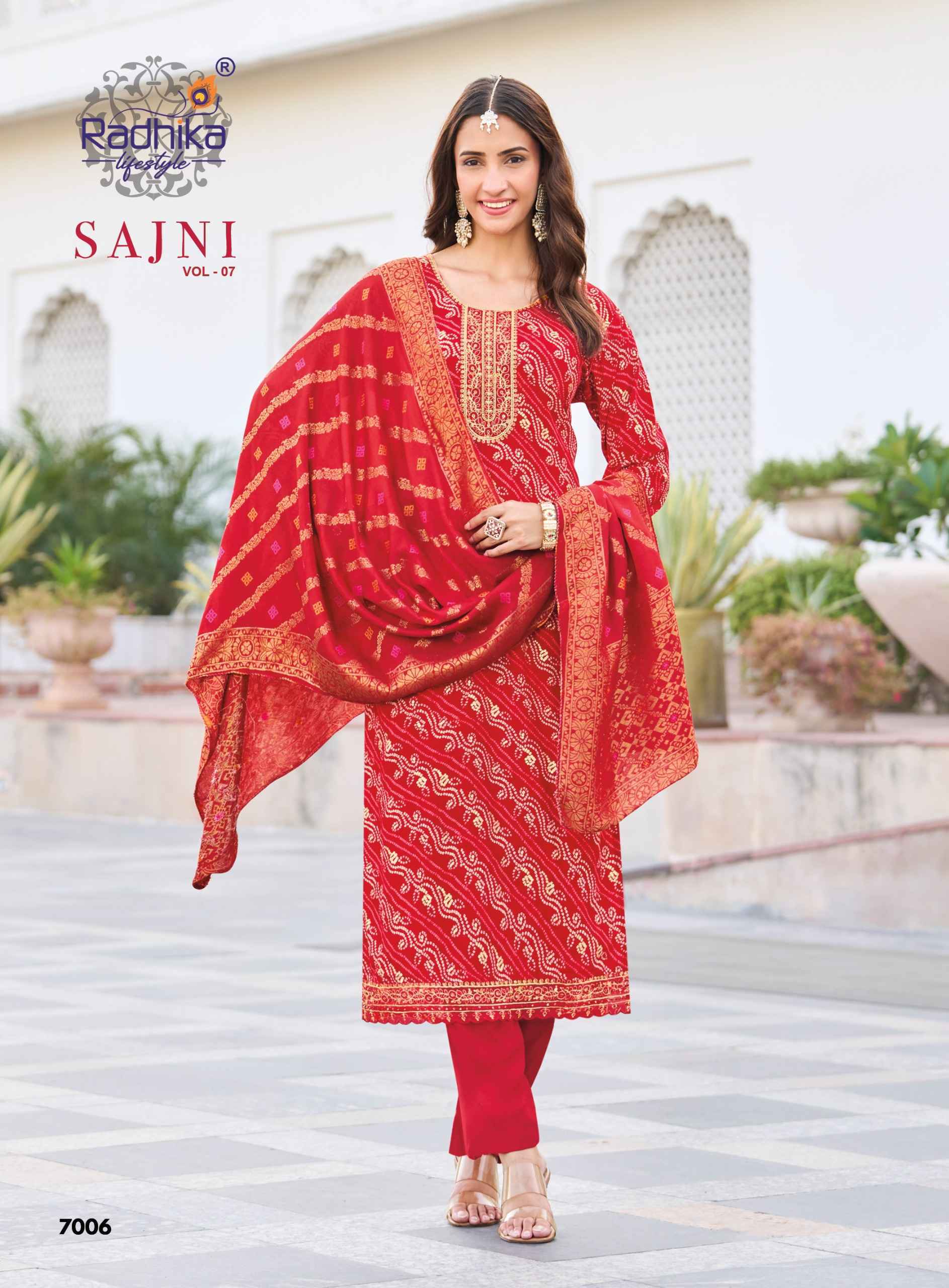 Radhika Lifestyle Sajni Vol 7 Rayon Kurti Comb 8 pcs Catalog | Surat Wholesale Market