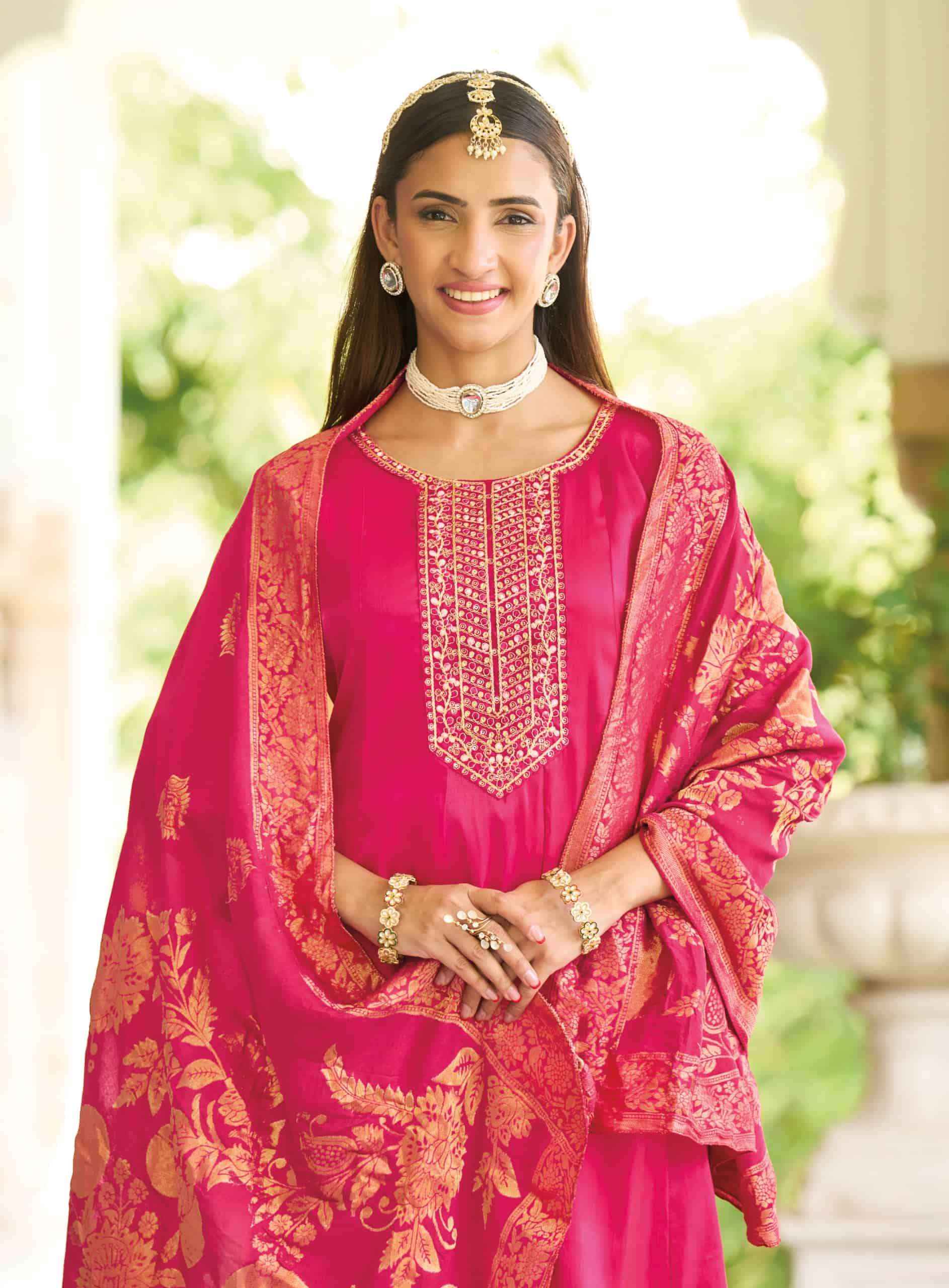 Radhika Lifestyle Sarika Vol 2 Roman Silk Anarkali Suits 7Pcs Catalog  | factory direct wholesale clothing india online