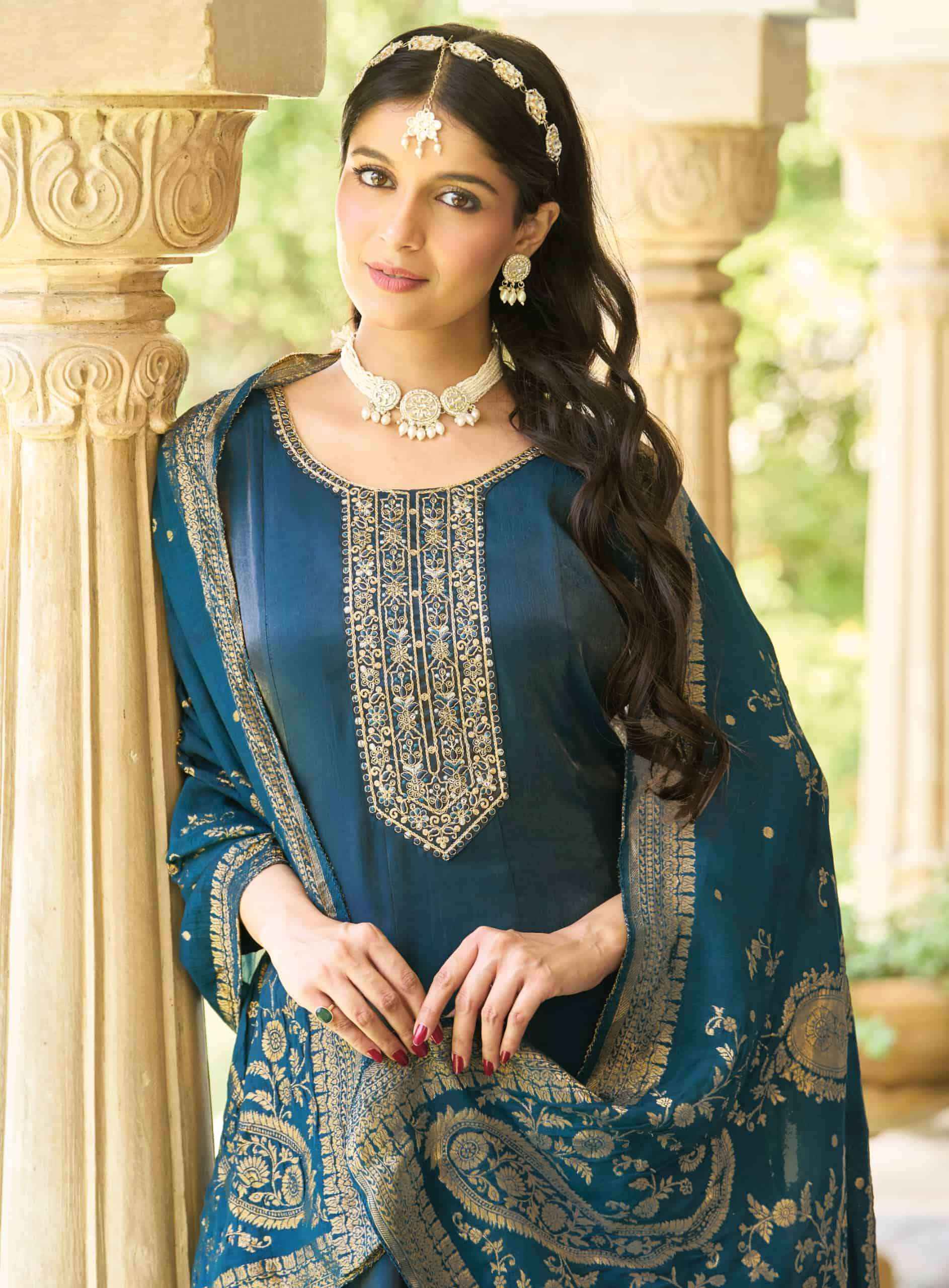 Radhika Lifestyle Sarika Vol 2 Roman Silk Anarkali Suits 7Pcs Catalog  | factory direct wholesale clothing india online