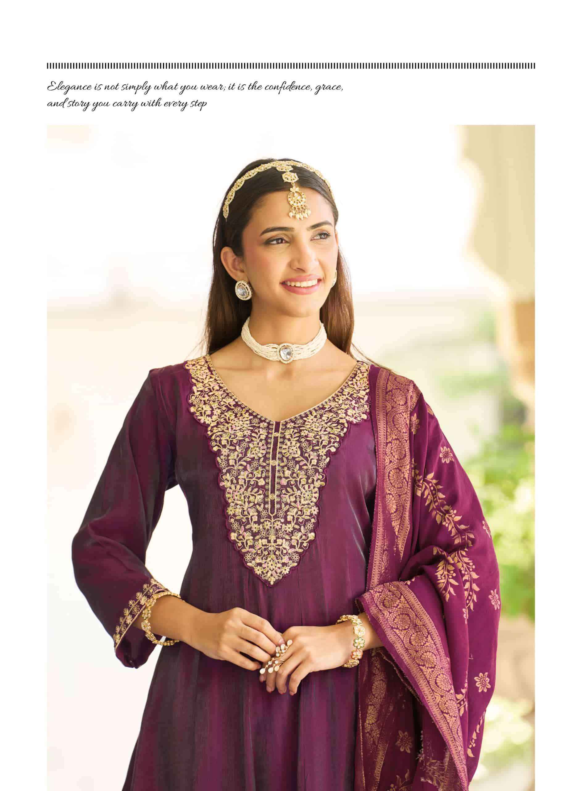 Radhika Lifestyle Sarika Vol 2 Roman Silk Anarkali Suits 7Pcs Catalog  | factory direct wholesale clothing india online
