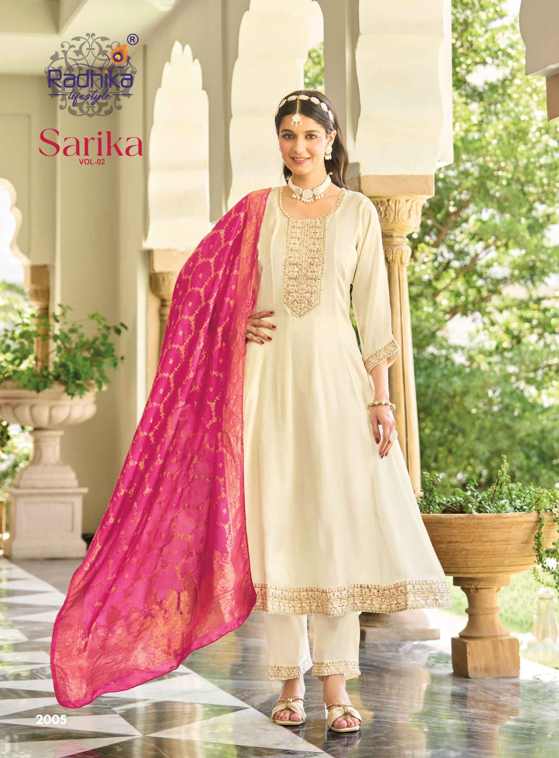 Radhika Lifestyle Sarika Vol 2 Roman Silk Kurti Comb 7 pcs Catalogue