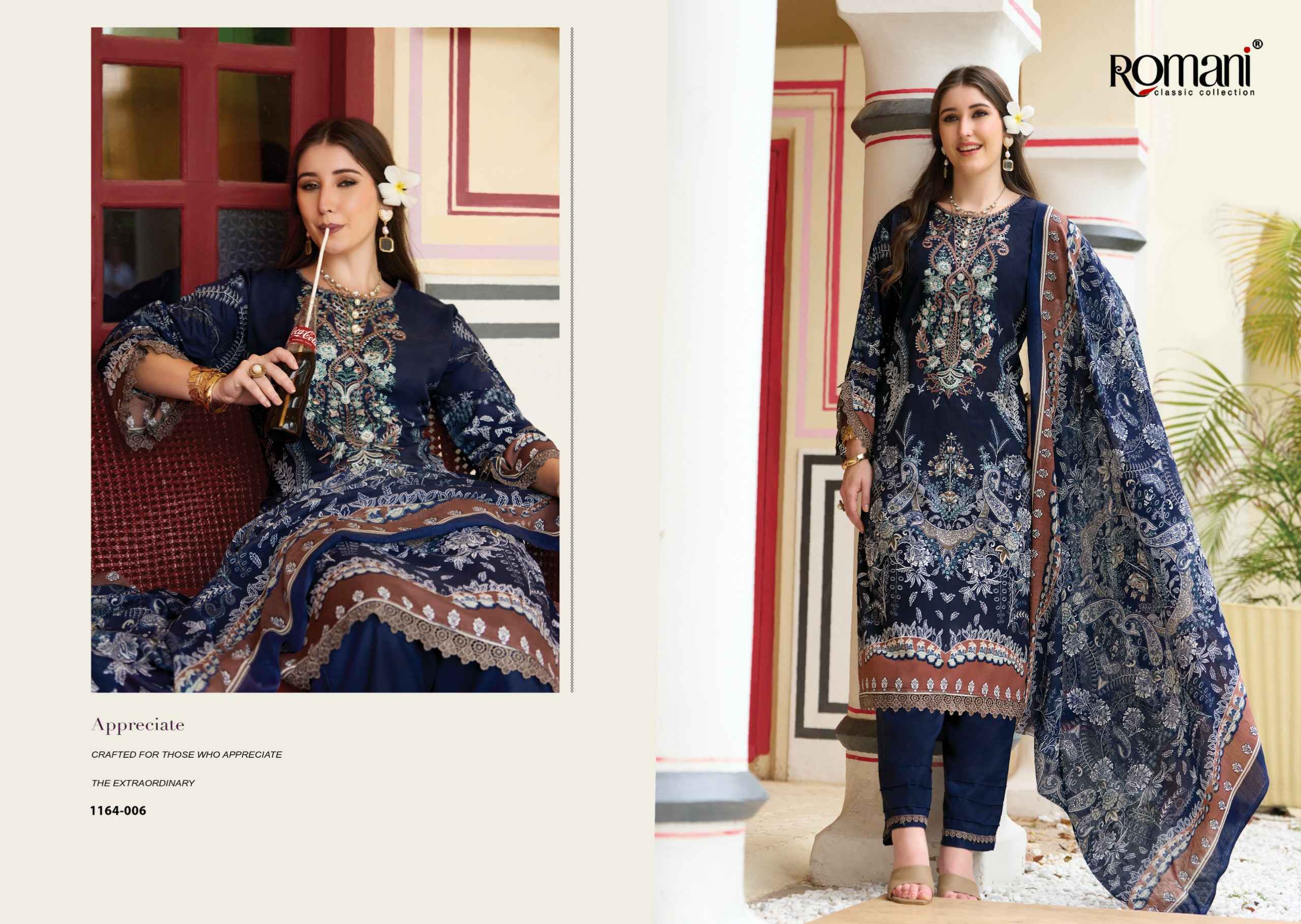 Romani Aarzu Vol 37 Cotton Dress Material 8 pcs Catalog | Wholesale Market Surat