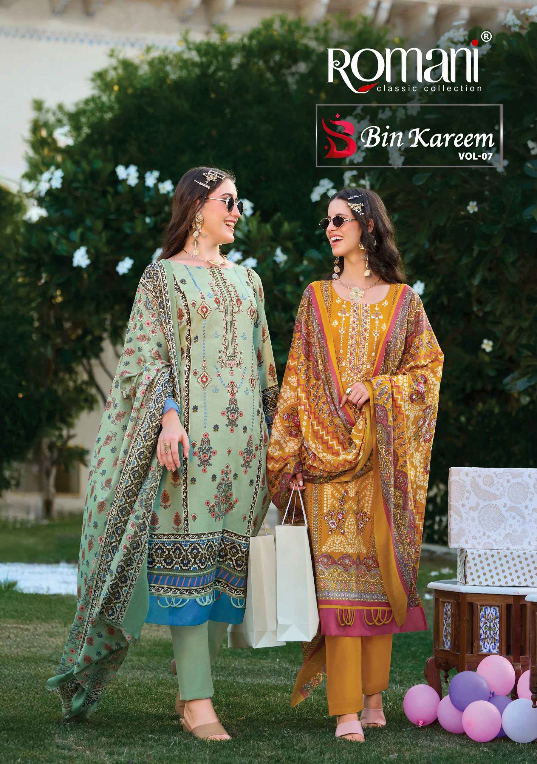 Romani Bin Kareem Vol 7 Cotton Dress Material 8 pcs Catalog