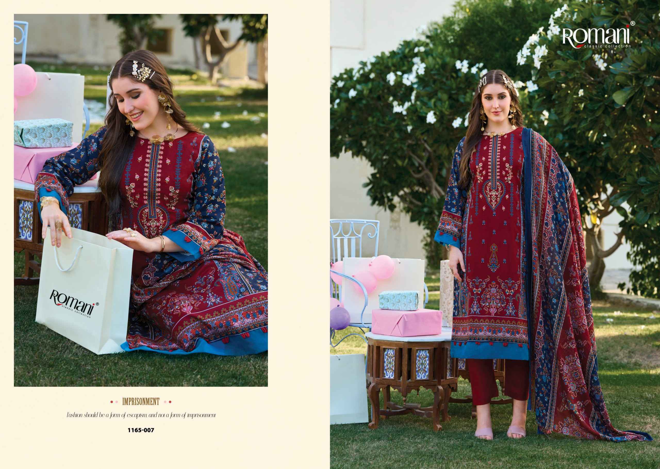 Romani Bin Kareem Vol 7 Cotton Dress Material 8 pcs Catalog