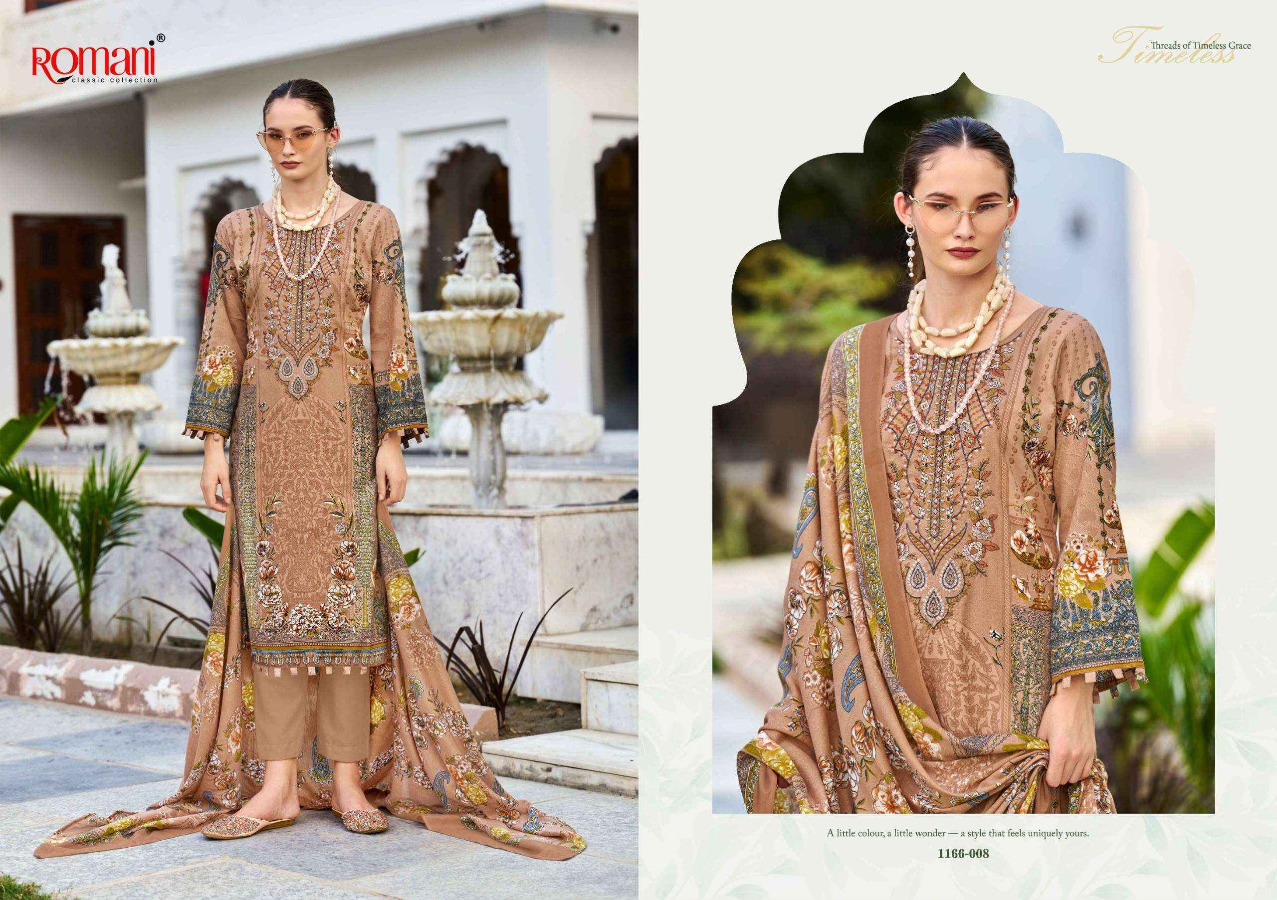Romani Needle Wonder Vol 17 Cotton Dress Material 8 pcs Catalog | Surat Wholesale Market