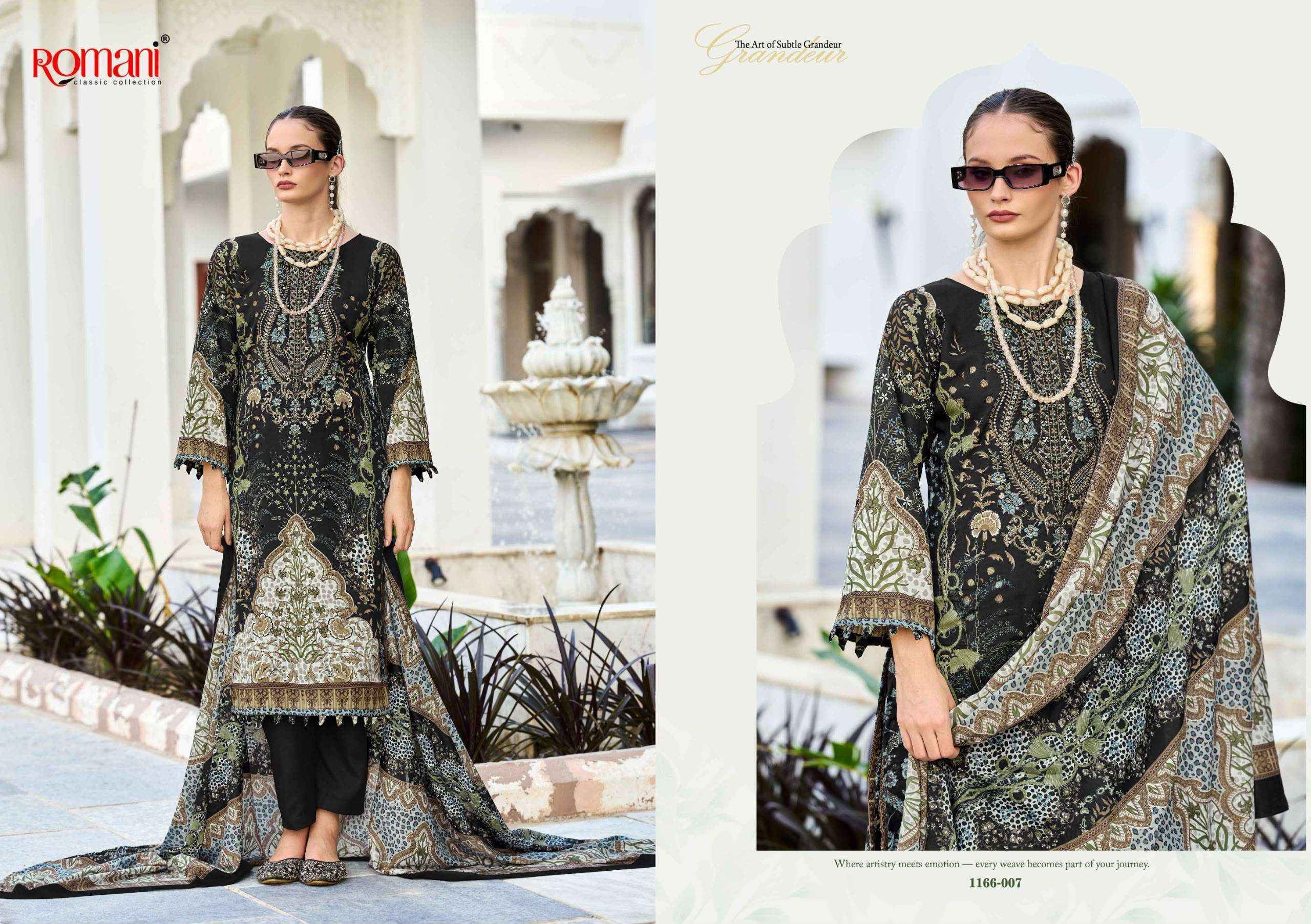 Romani Needle Wonder Vol 17 Cotton Dress Material 8 pcs Catalog | Surat Wholesale Market