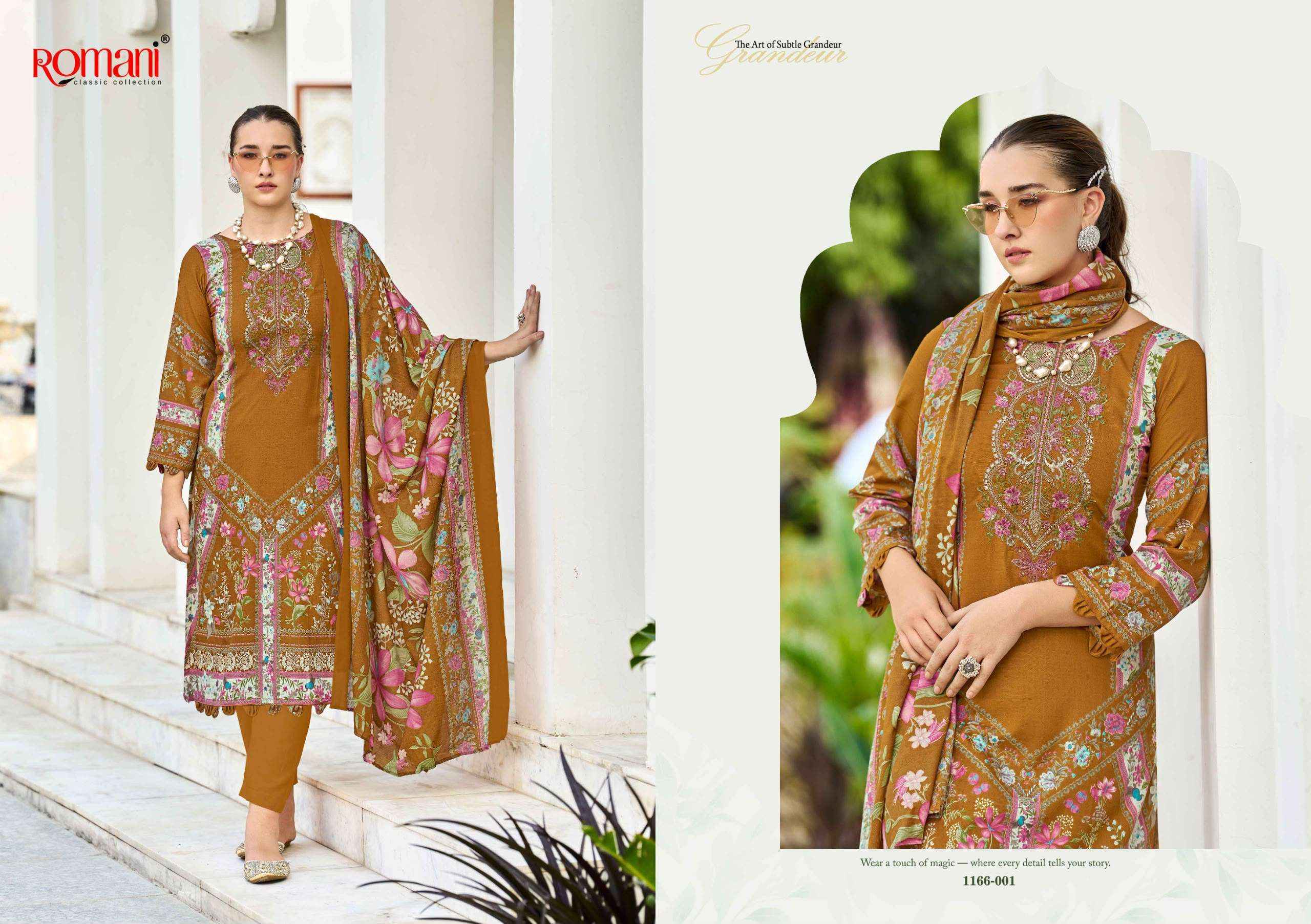 Romani Needle Wonder Vol 17 Cotton Dress Material 8 pcs Catalog | Surat Wholesale Market