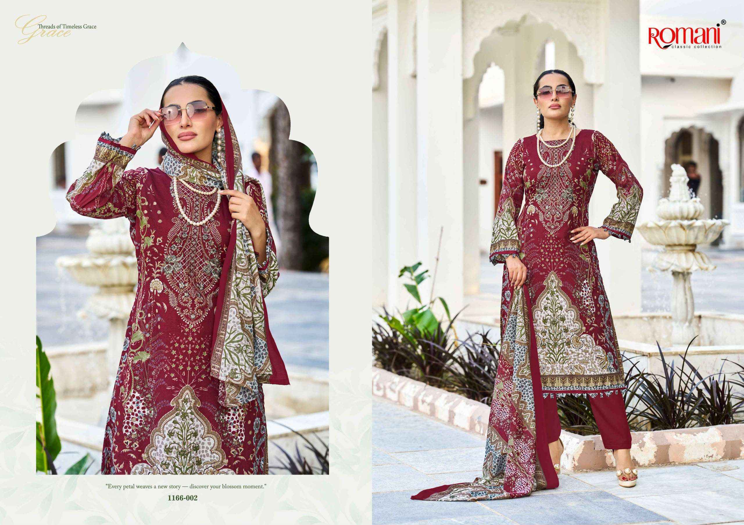Romani Needle Wonder Vol 17 Cotton Dress Material 8 pcs Catalog | Surat Wholesale Market