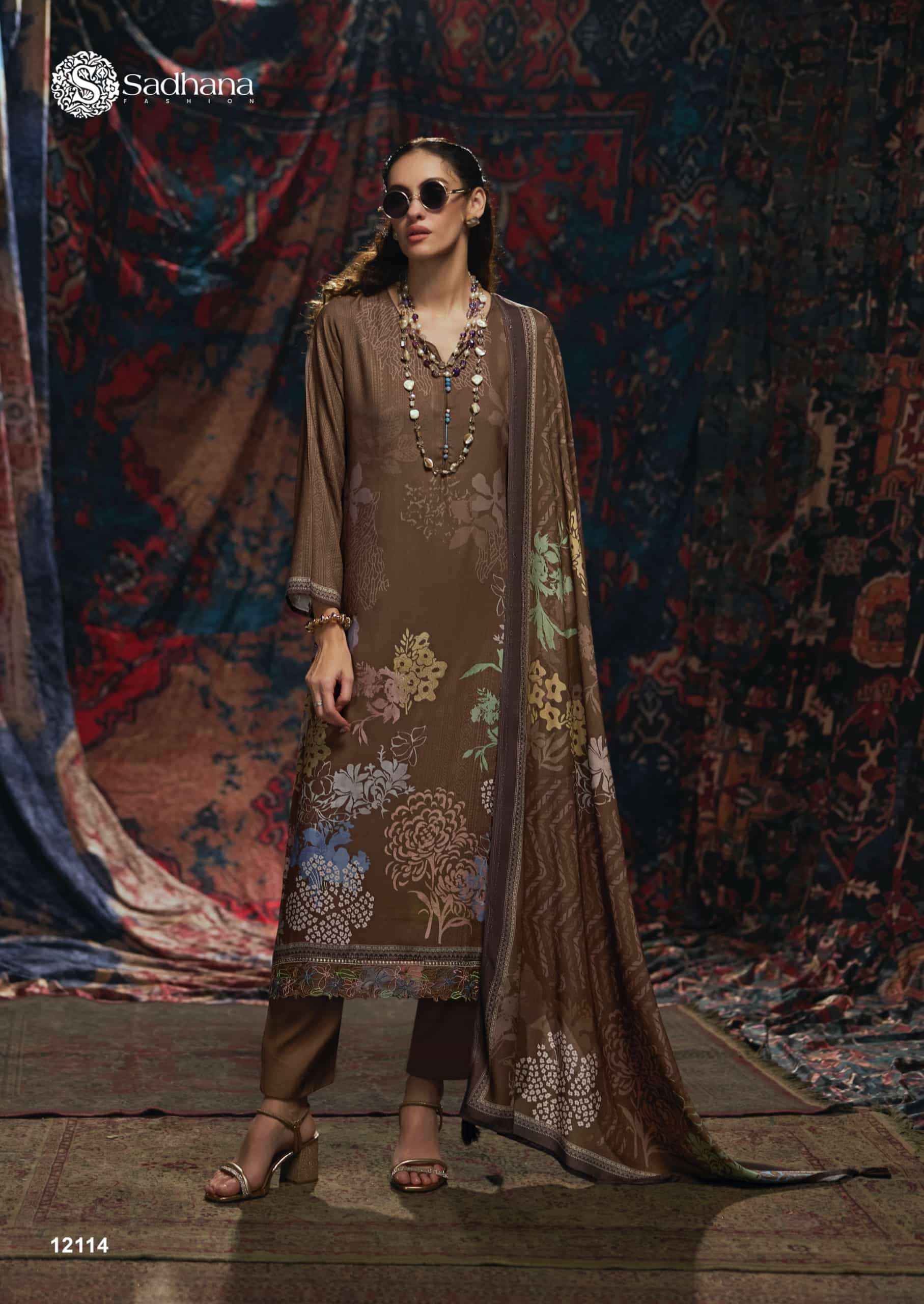 Sadhana Fashion Vivid Pashmina Salwar Suit 6 Pcs Catalog | Wholesale Dealer