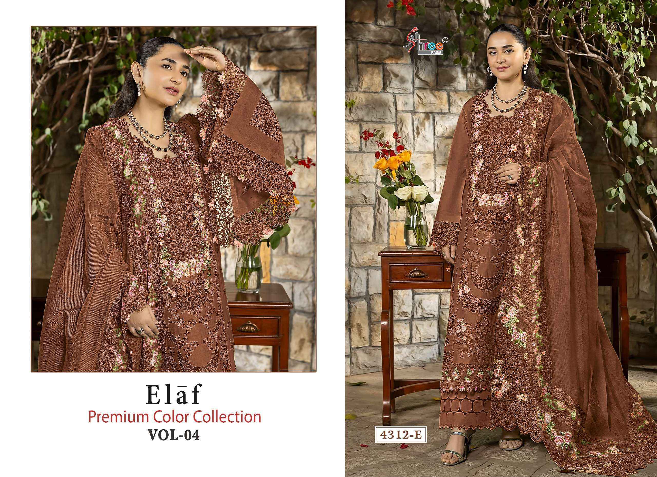 Shree Fabs Elaf Premium Colour Collection Vol 4 Cotton Dress Material 4 pcs Catalogue