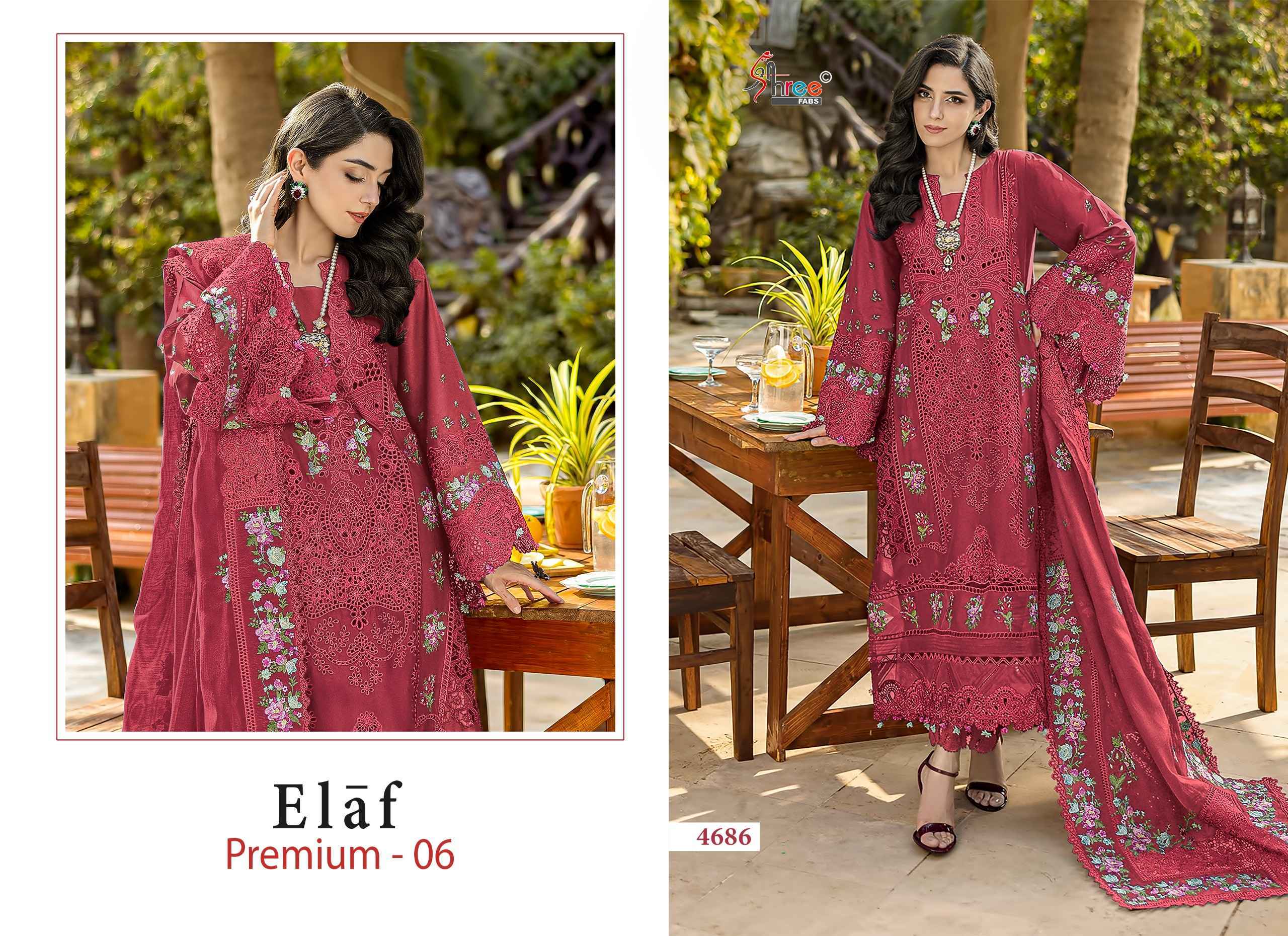 Shree Fabs Elaf Premium Vol 6 Cotton Dress Material 6 pcs Catalogue