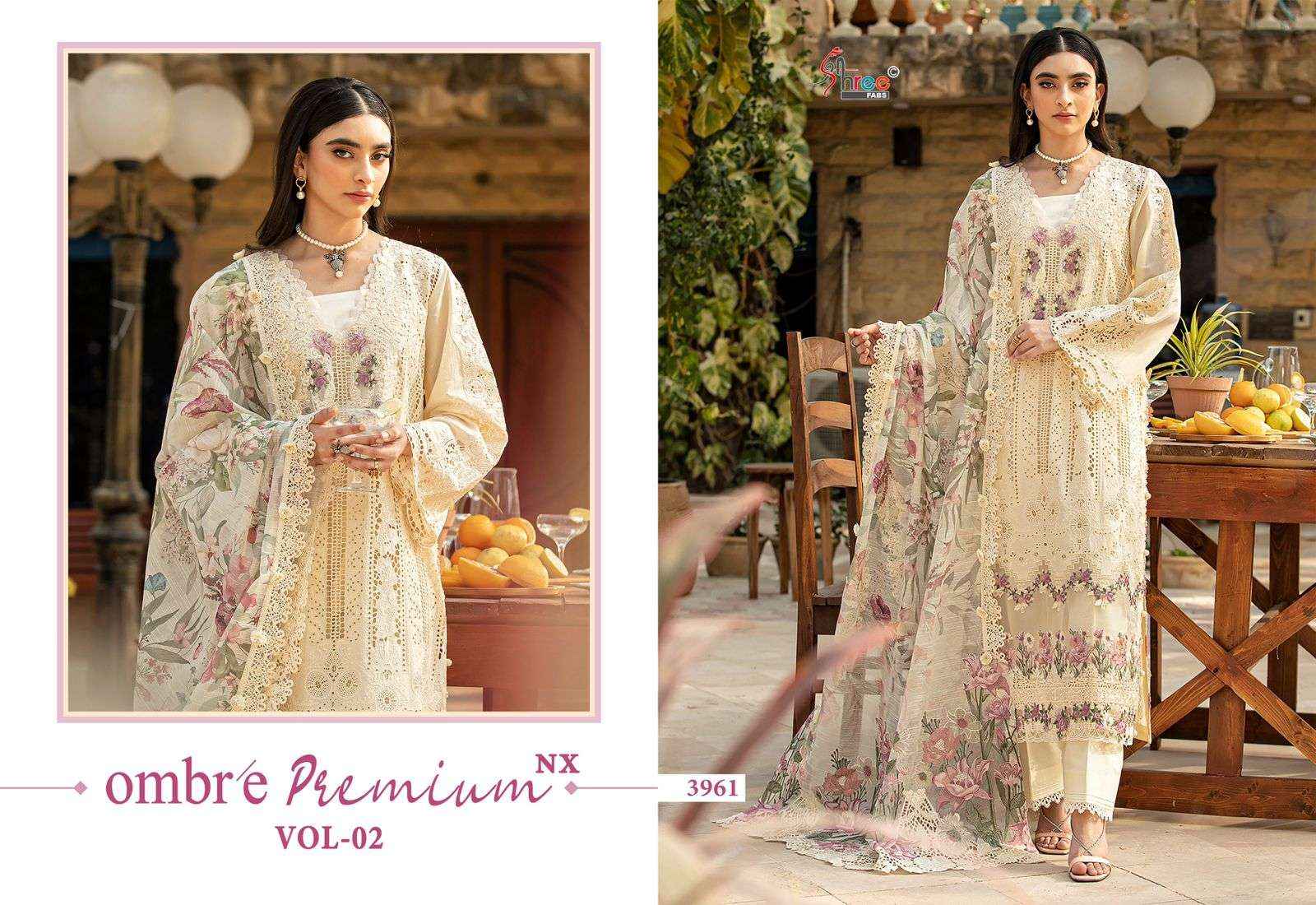 Shree Fabs Ombre Premium Vol 2 Nx Pure Cotton Pakistani Suits 5 Pcs Catalog
