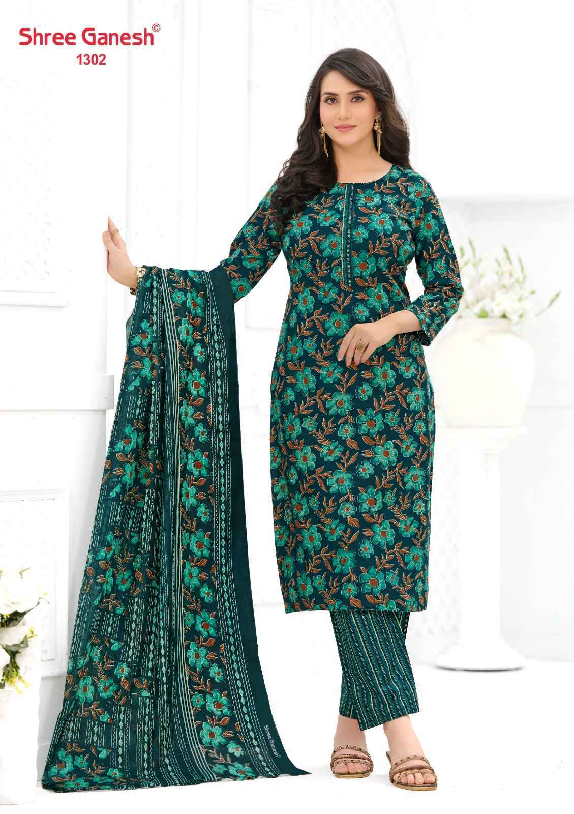Shree Ganesh Ajrak Vol 3 Readymade Cotton Dress 12 pcs Catalog | Surat Wholesale Bazaar