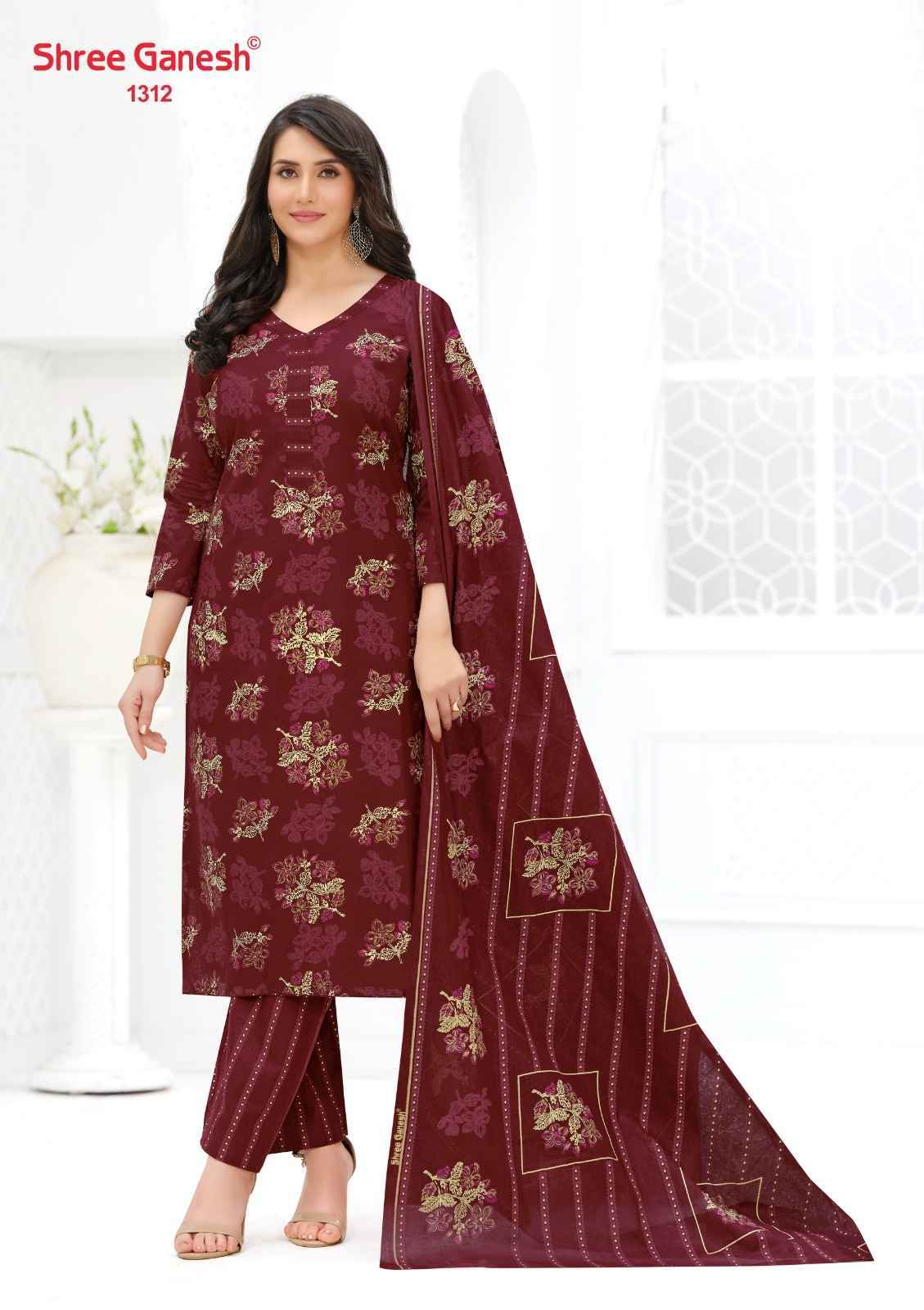 Shree Ganesh Ajrak Vol 3 Readymade Cotton Dress 12 pcs Catalog | Surat Wholesale Bazaar