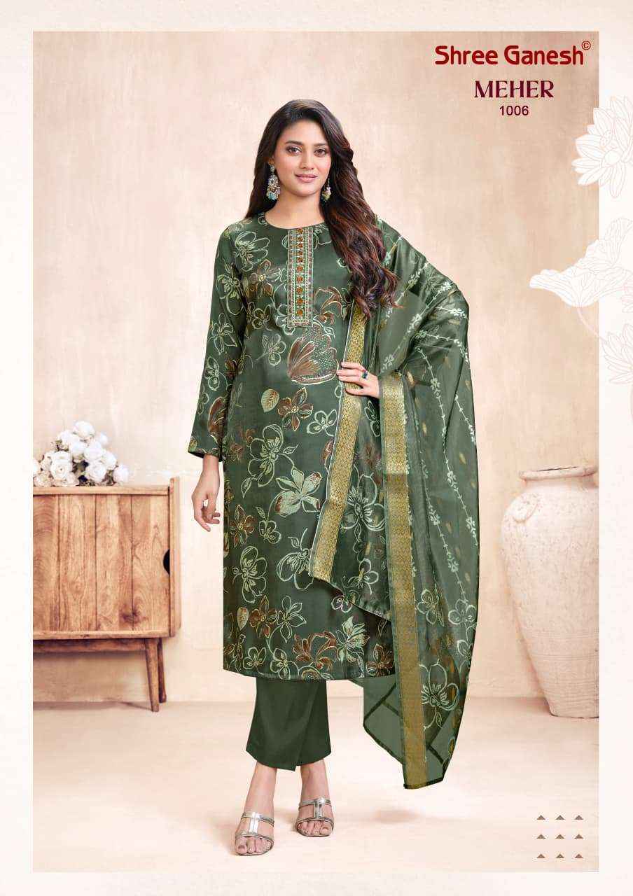 Shree Ganesh Meher Vol 1 Readymade Suits New Catalog 10 Pcs Catalog