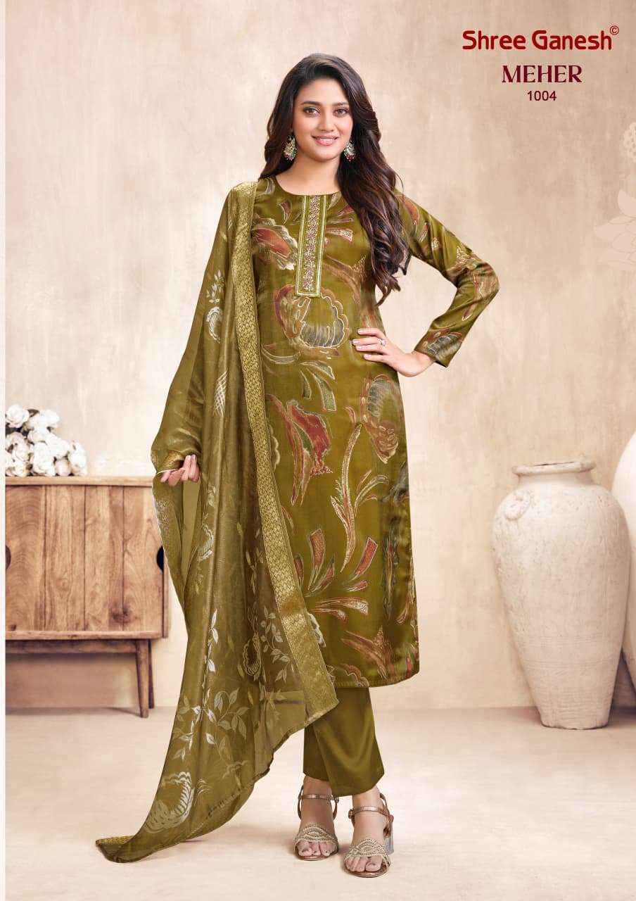 Shree Ganesh Meher Vol 1 Readymade Suits New Catalog 10 Pcs Catalog