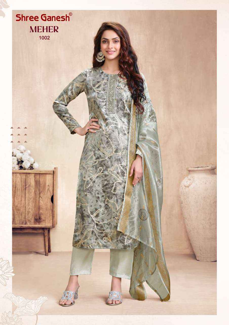 Shree Ganesh Meher Vol 1 Readymade Suits New Catalog 10 Pcs Catalog