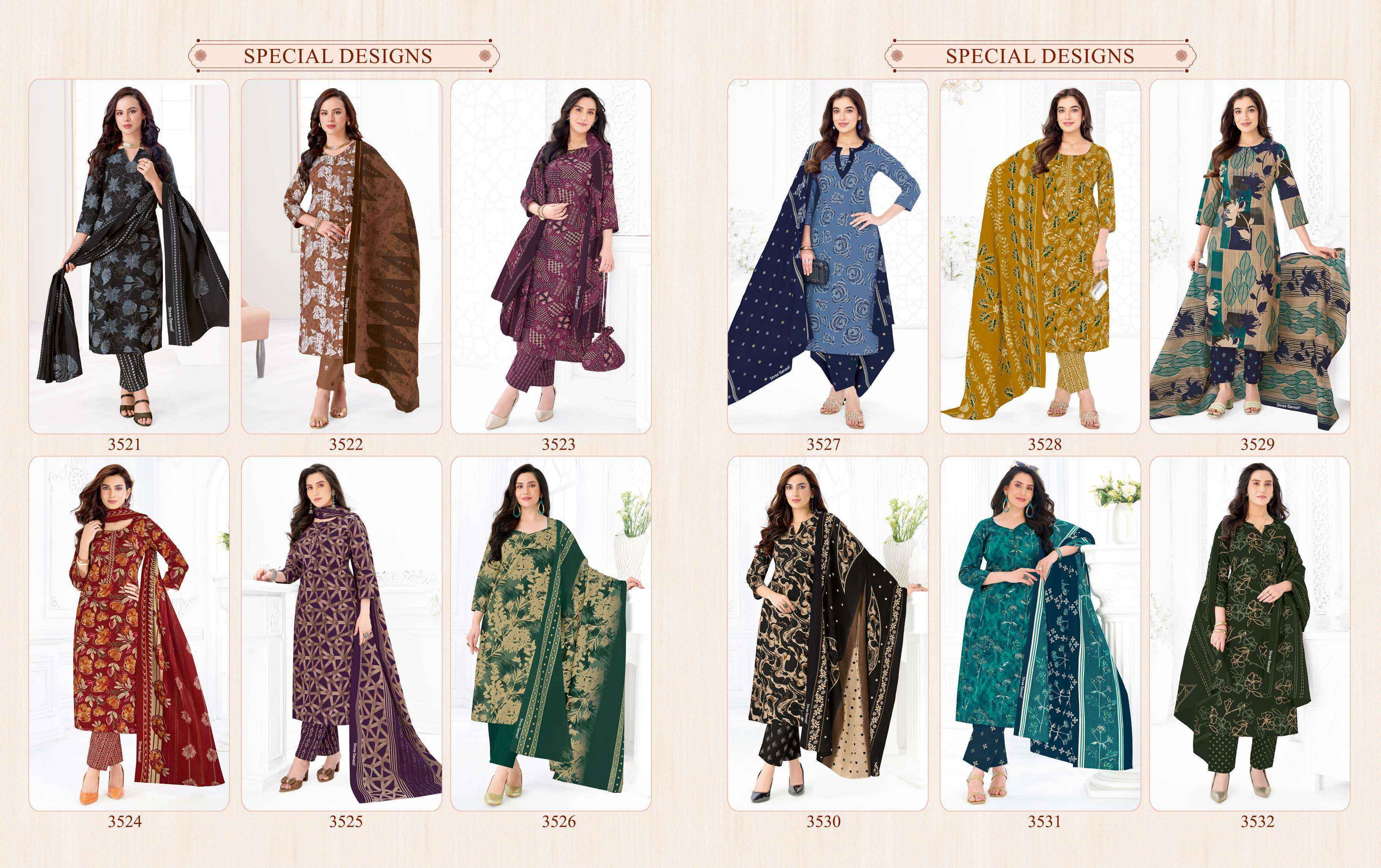 Shree Ganesh Samaiyra Vol 25 Cotton Dress Material 18 pcs catalog