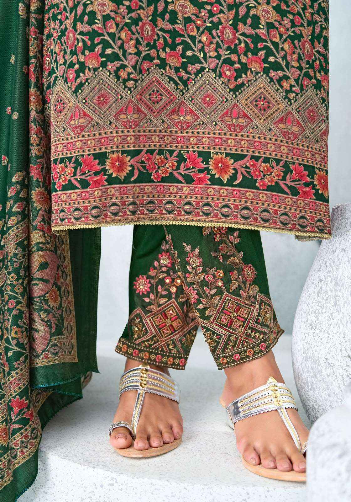 Suryajyoti Kalamkari Vol 1 Pure Jam Satin Dress Material 6 Pcs Catalog 