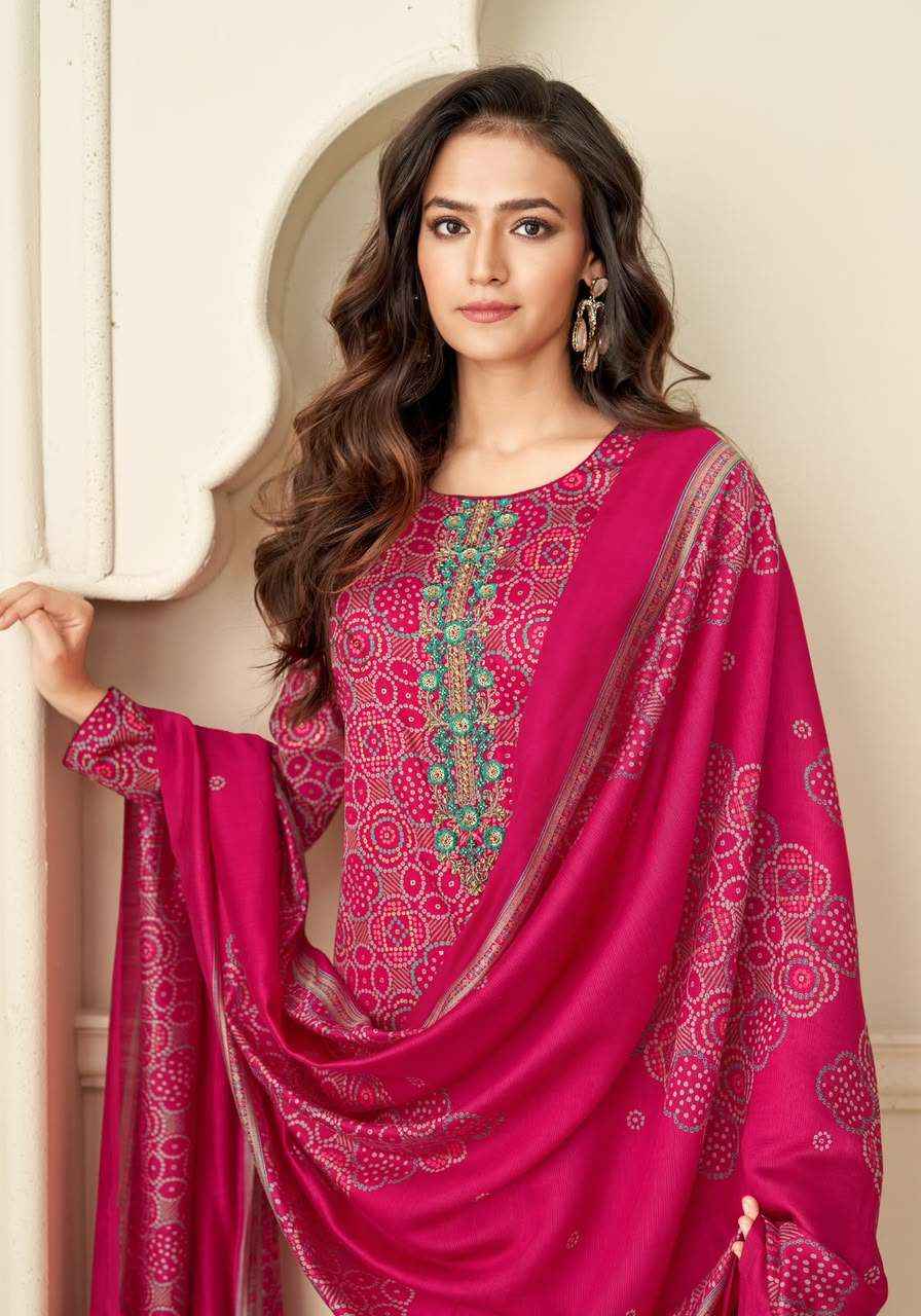 Suryajyoti Kalika Vol 1 Bandhani Dress Material 6 Pcs Catalog