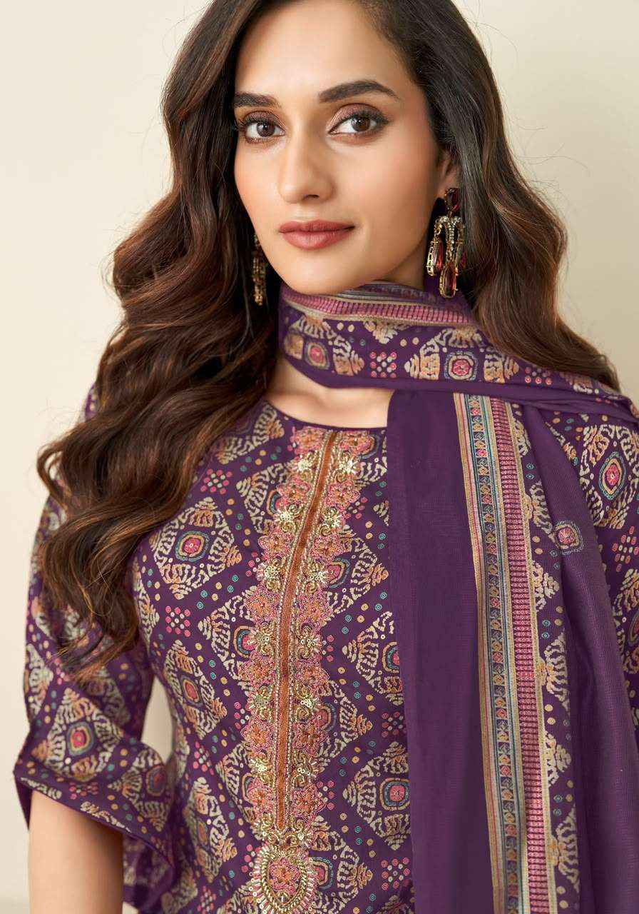Suryajyoti Kalika Vol 1 Bandhani Dress Material 6 Pcs Catalog