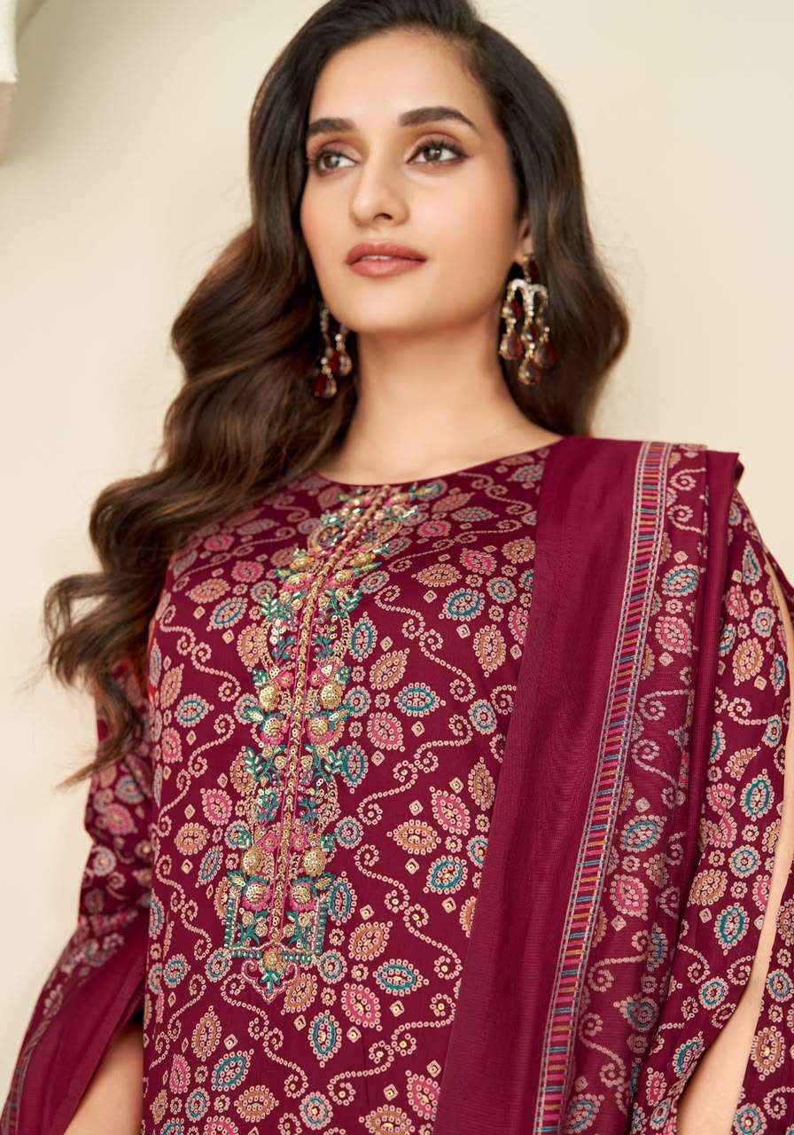Suryajyoti Kalika Vol 1 Bandhani Dress Material 6 Pcs Catalog