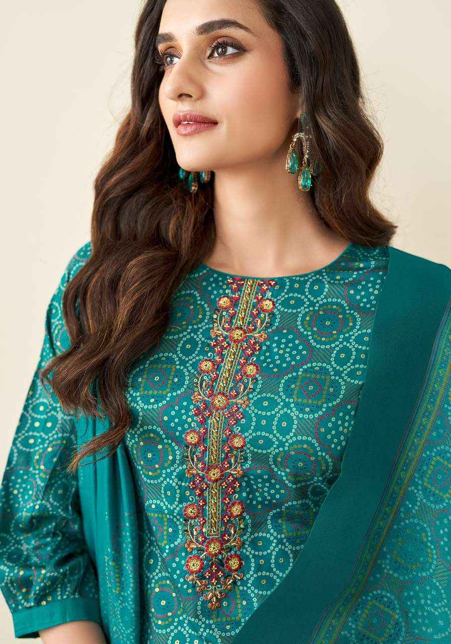 Suryajyoti Kalika Vol 1 Bandhani Dress Material 6 Pcs Catalog
