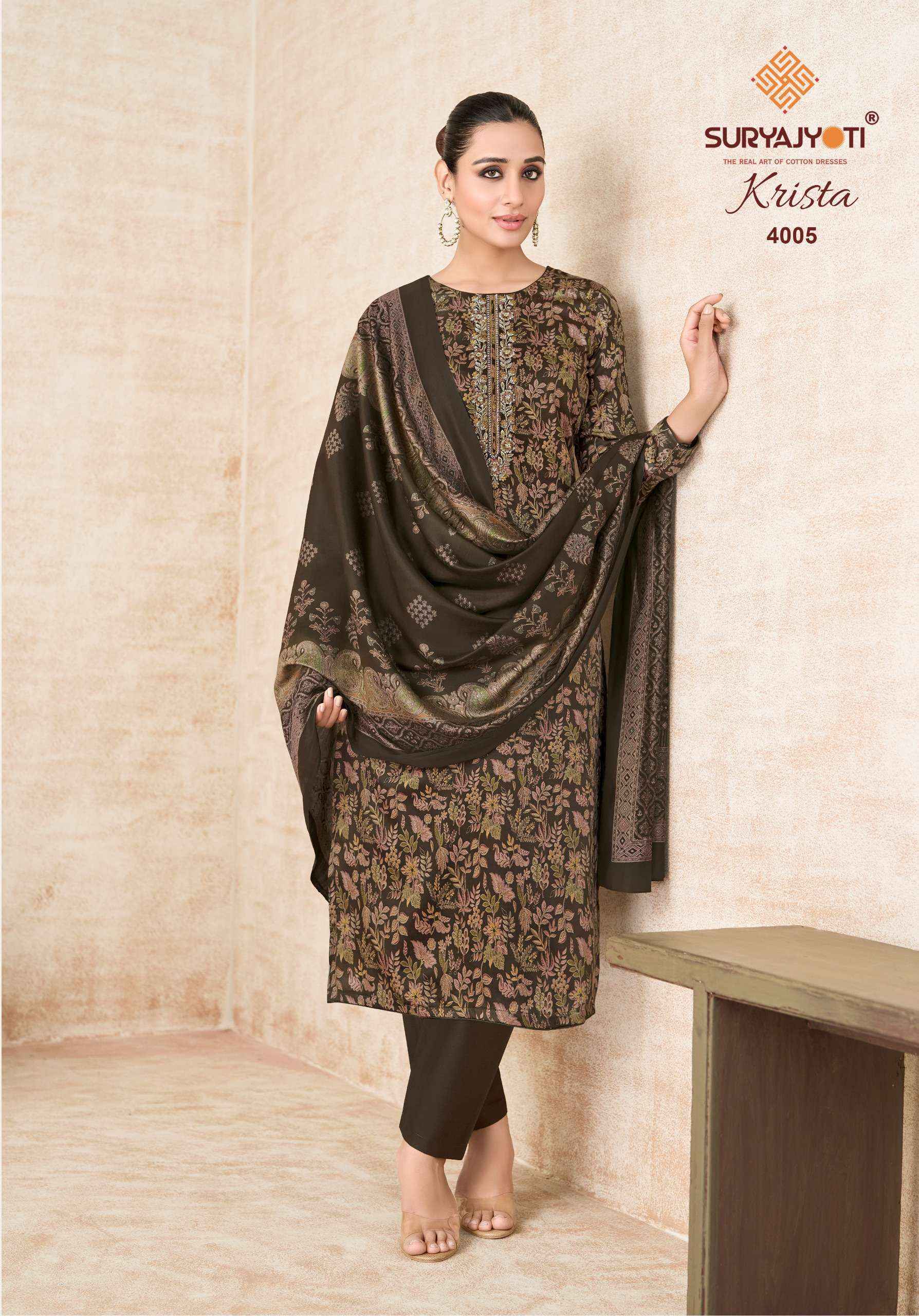 Suryajyoti Krista Vol 4 Jam Satin Dress Material 6 pcs Catalog | Wholesale Market Surat