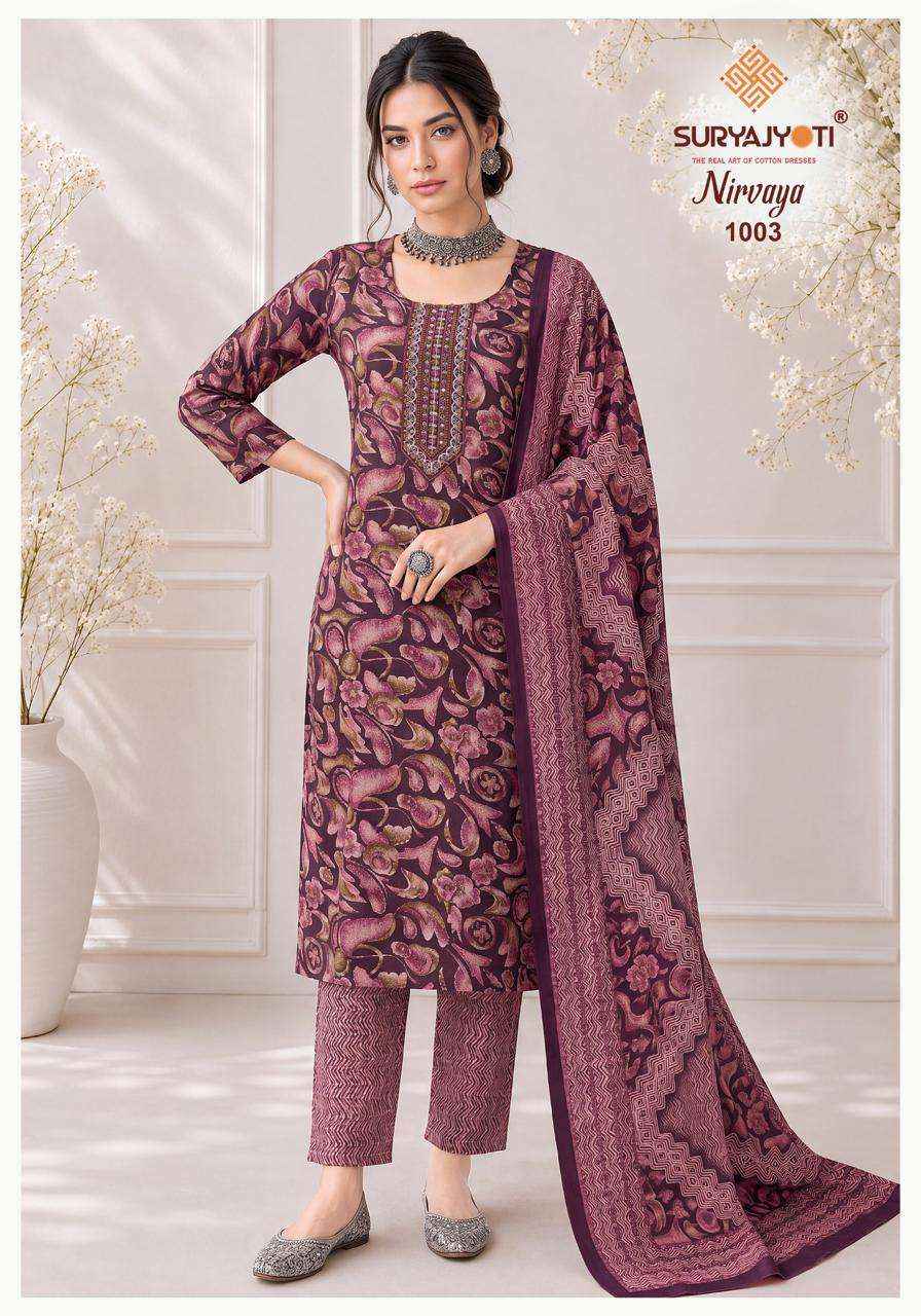 Suryajyoti Nirvaya Vol 1 Rayon Readymade Suits 10 Pcs Catalog