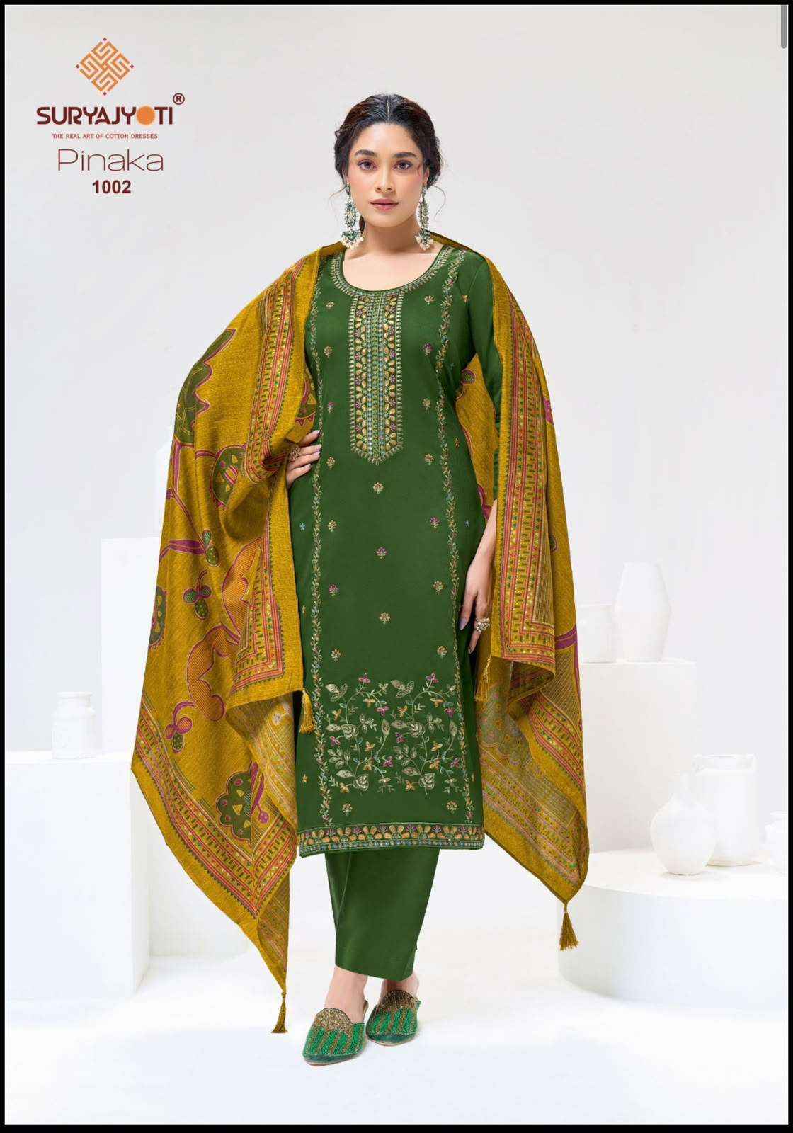 Suryajyoti Pinaka Vol 1 Heavy Zam Satin Salwar Suits 6 Pcs Catalog