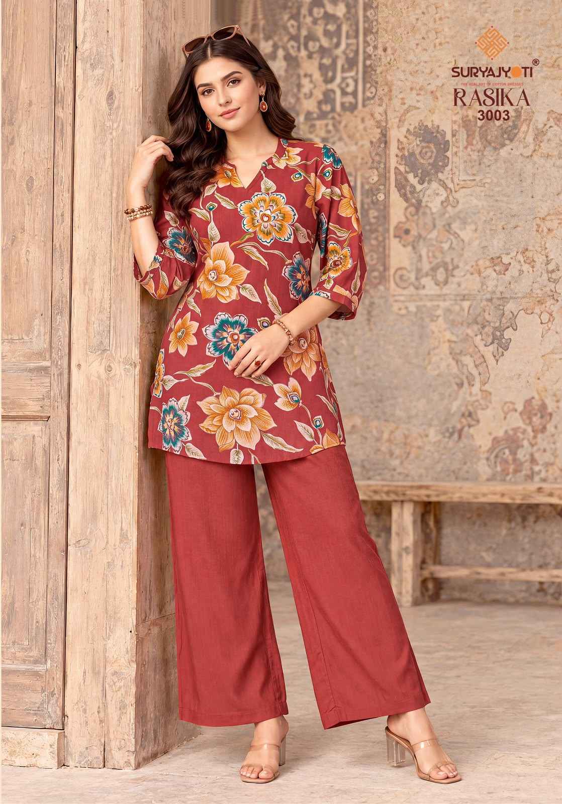 Suryajyoti Rasika Vol 3 Vertigan Co Ord Set 8 pcs Catalog | Wholesale Market In Surat