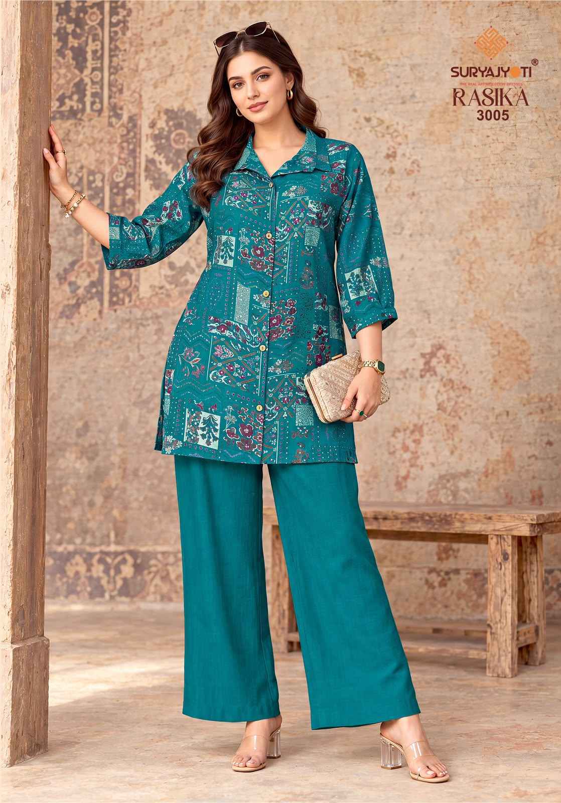 Suryajyoti Rasika Vol 3 Vertigan Co Ord Set 8 pcs Catalog | Wholesale Market In Surat